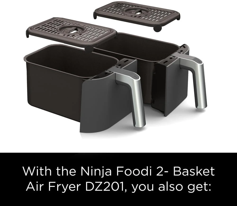 Friteuse à air Ninja Foodi 6-en-1 FlexBasket avec MegaZone de 7 pintes et séparateur de panier