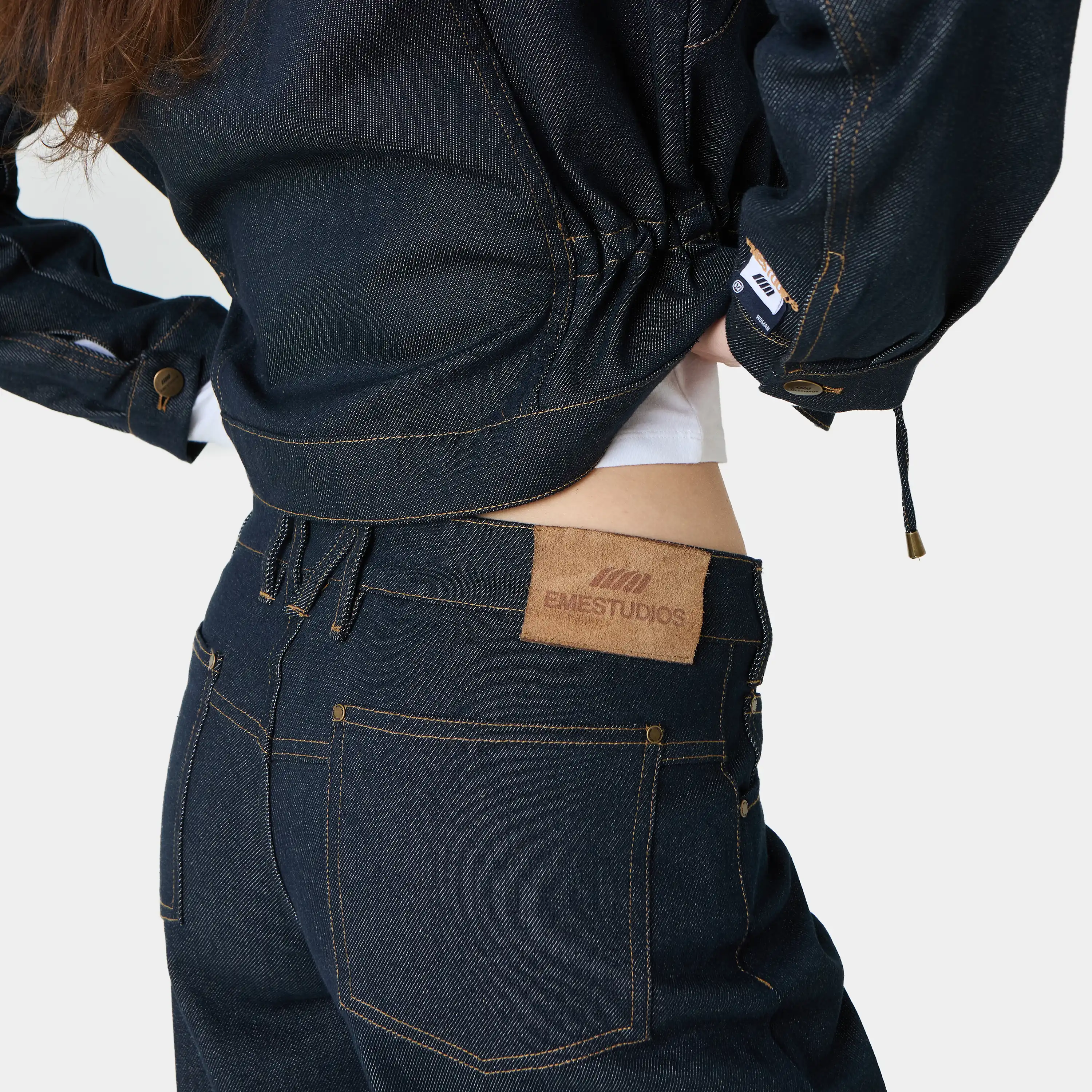 Moss Raw Denim Pants