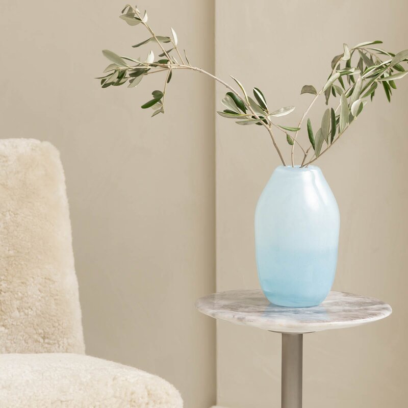 Lumo vase 21 cm blå