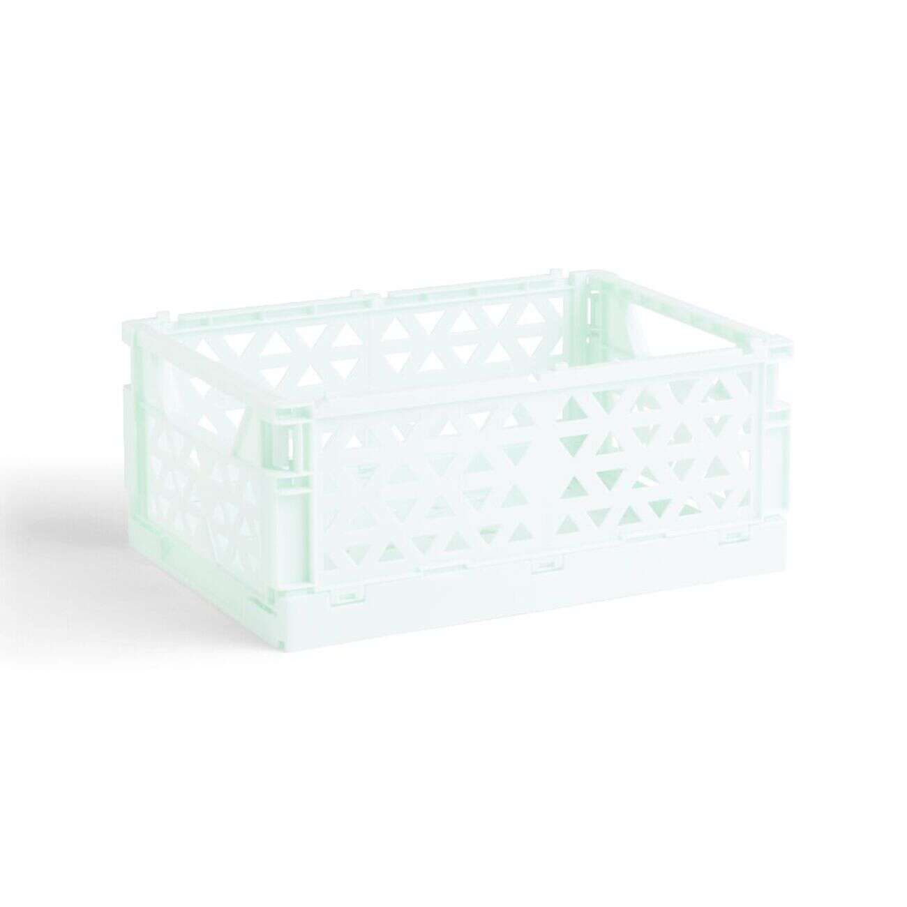 Caisse pliable vert pastel 3,4L - 24x17xH10cm