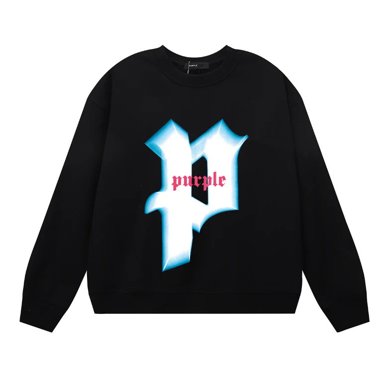 Purple  Men's Long-Sleeve T-shirt Sweatshirt 1151