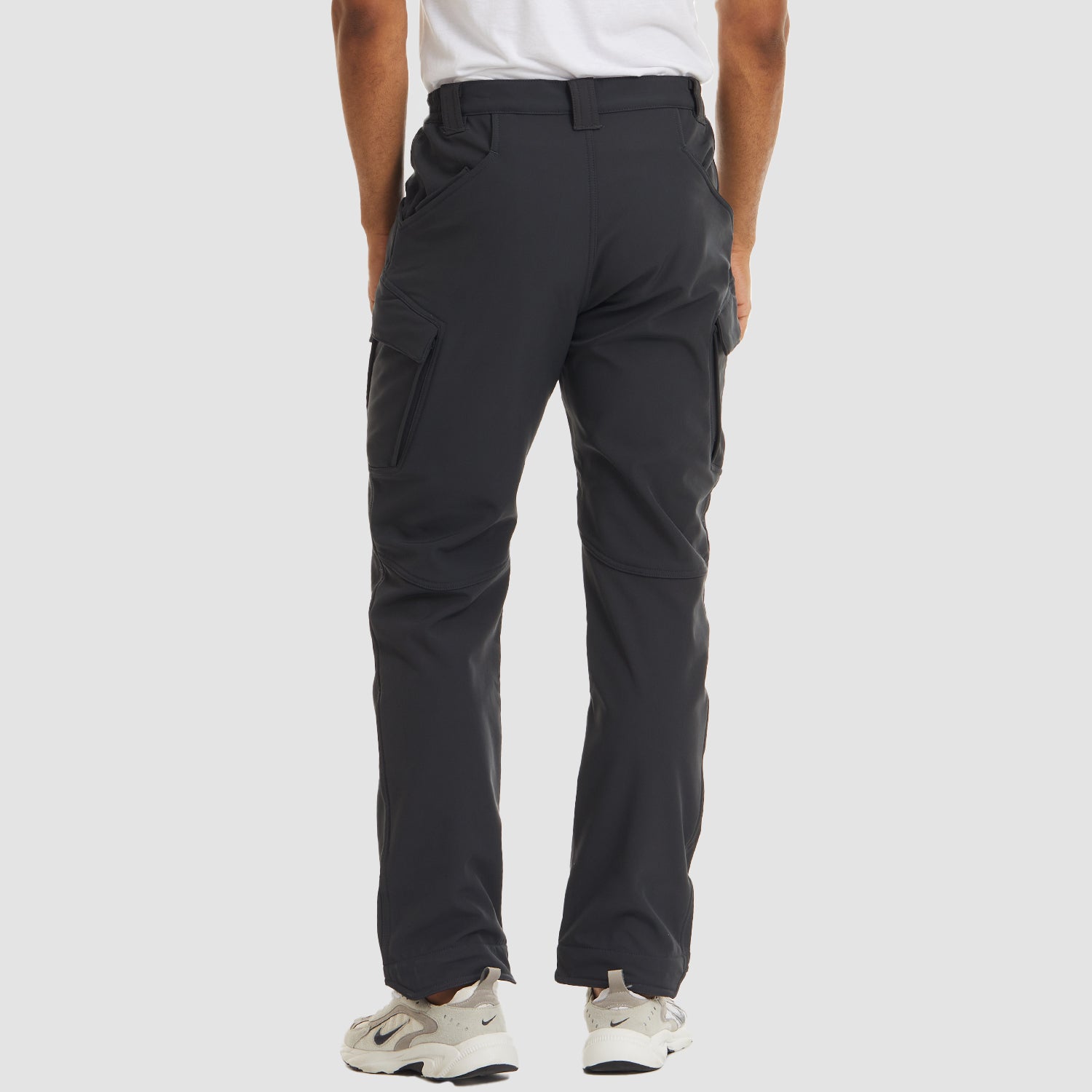 Pantalon tactique pour homme à 9 poches, déperlant, doublé polaire chaude, idéal pour le ski et la neige en hiver.