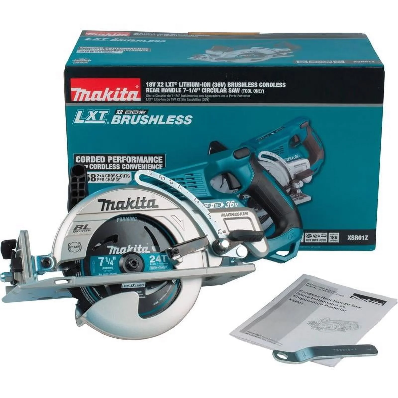 Circular Saw, 7.25 in Dia, 5100 RPM XSR01Z - Image 6