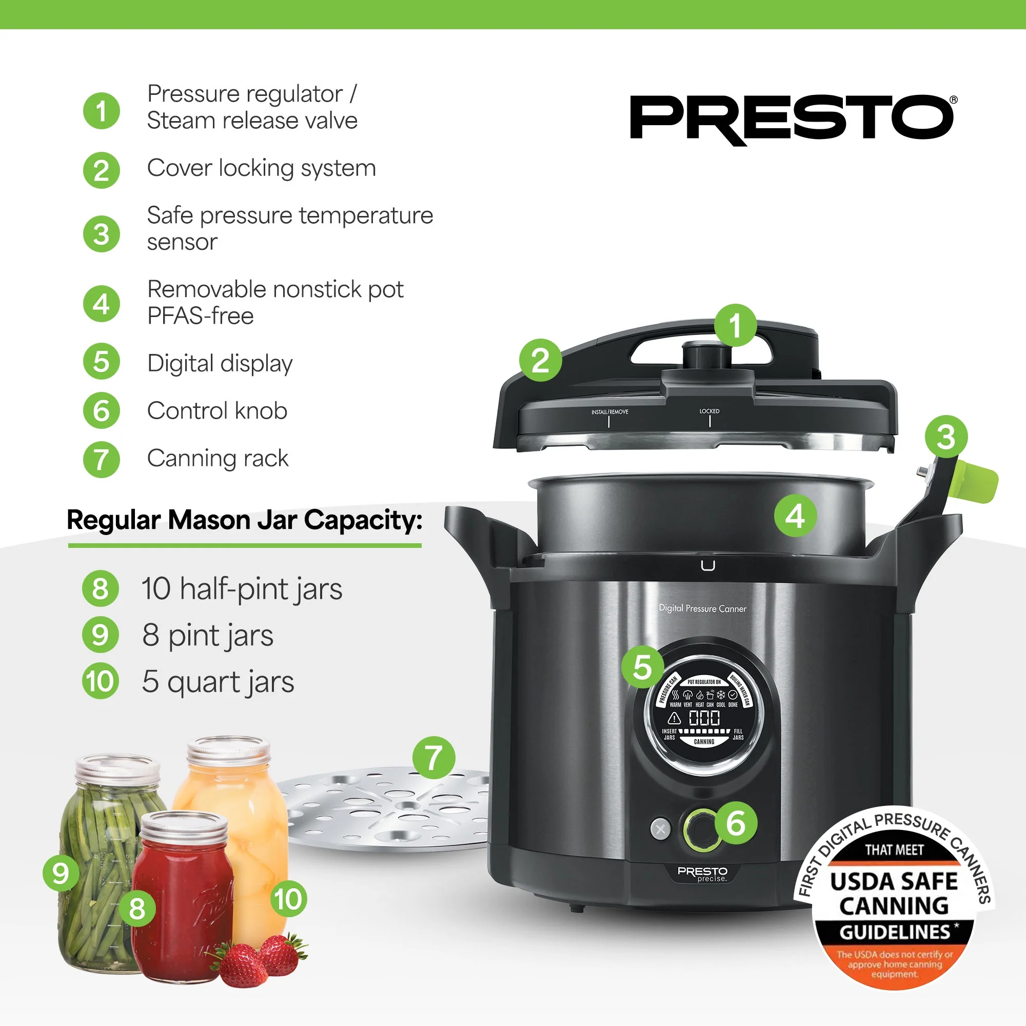 Precise 12qt Electric Pressure Canner 02144(1) - Image 3
