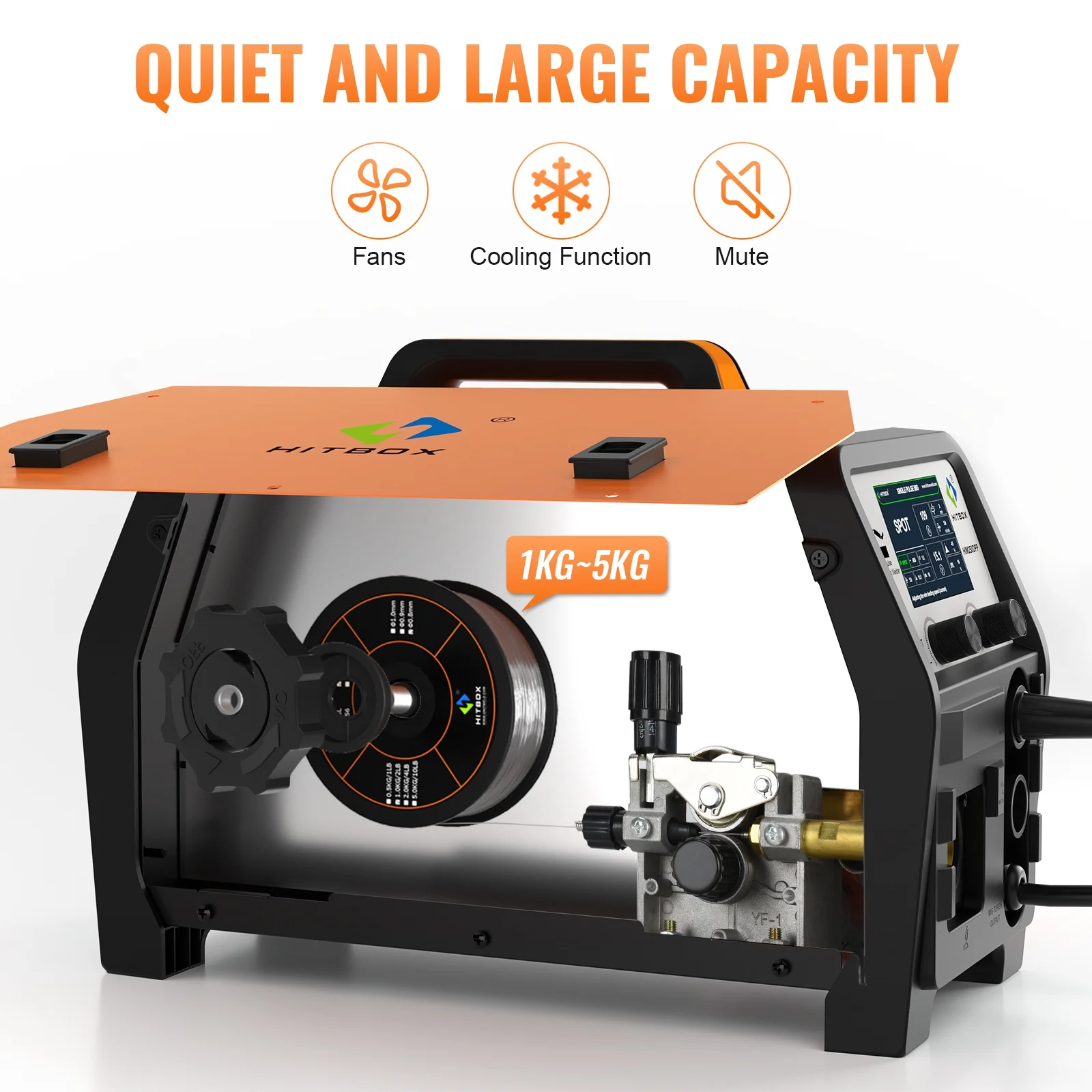 Aluminum MIG Welder, 200Amp Dual Pulse MIG Welder 110/220V, Gas /Gasless MIG Lift TIG MMA Stick Welding Machine - Image 6