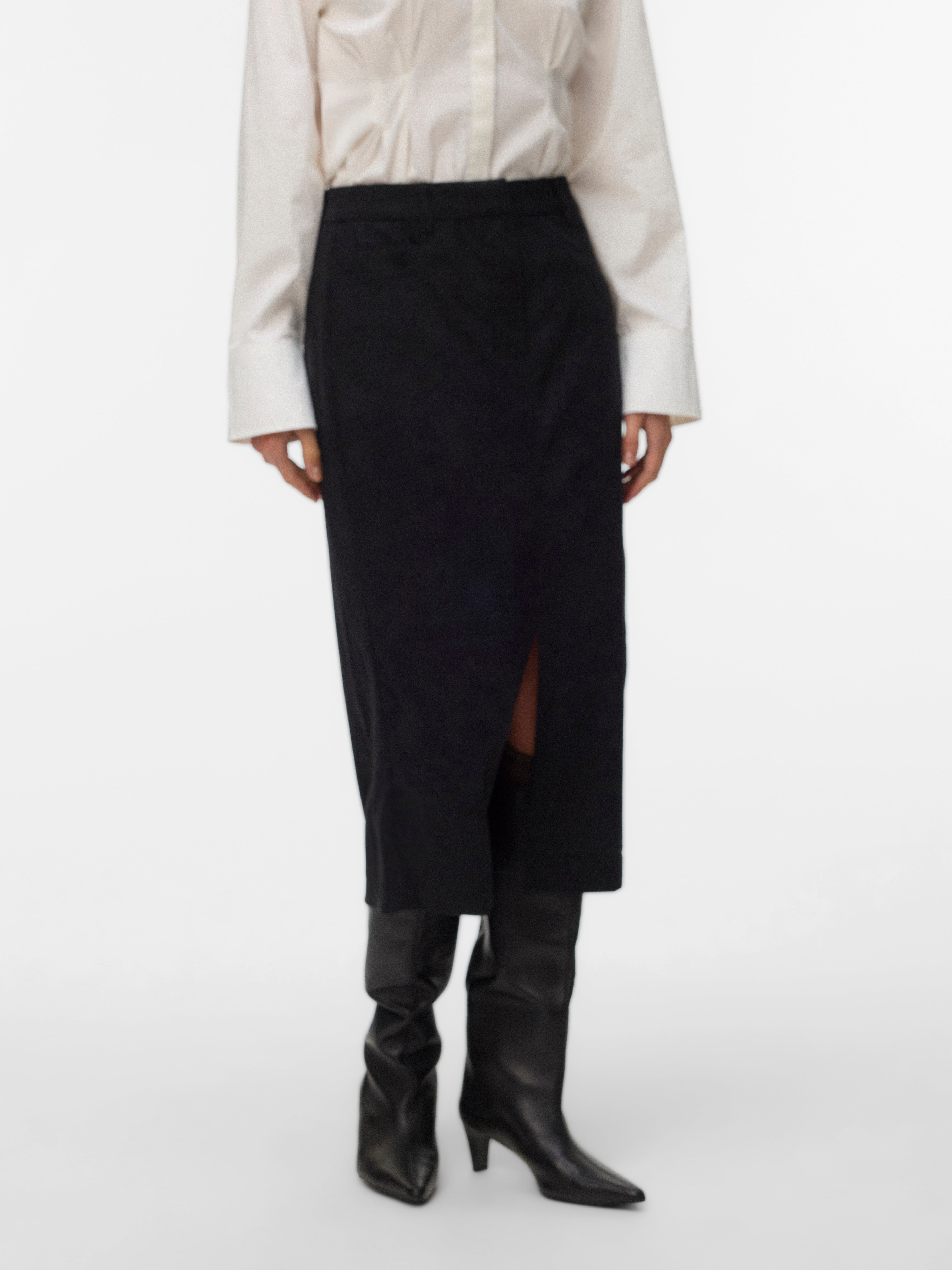 VERO MODA® VMVILJA Corduroy High waist Midi skirt
