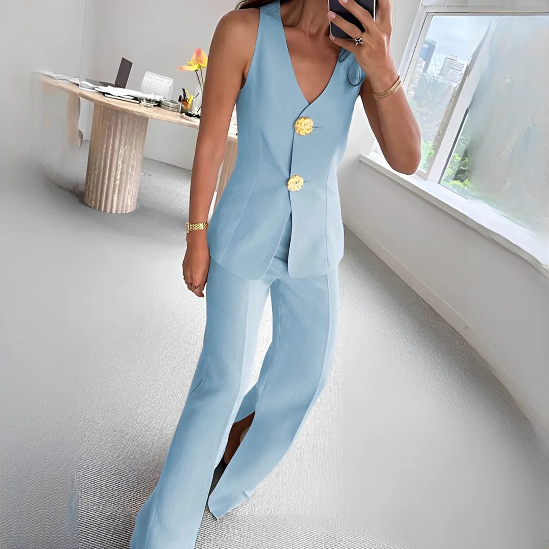 Verna - Ensemble décontracté avec haut sans manches et pantalon
