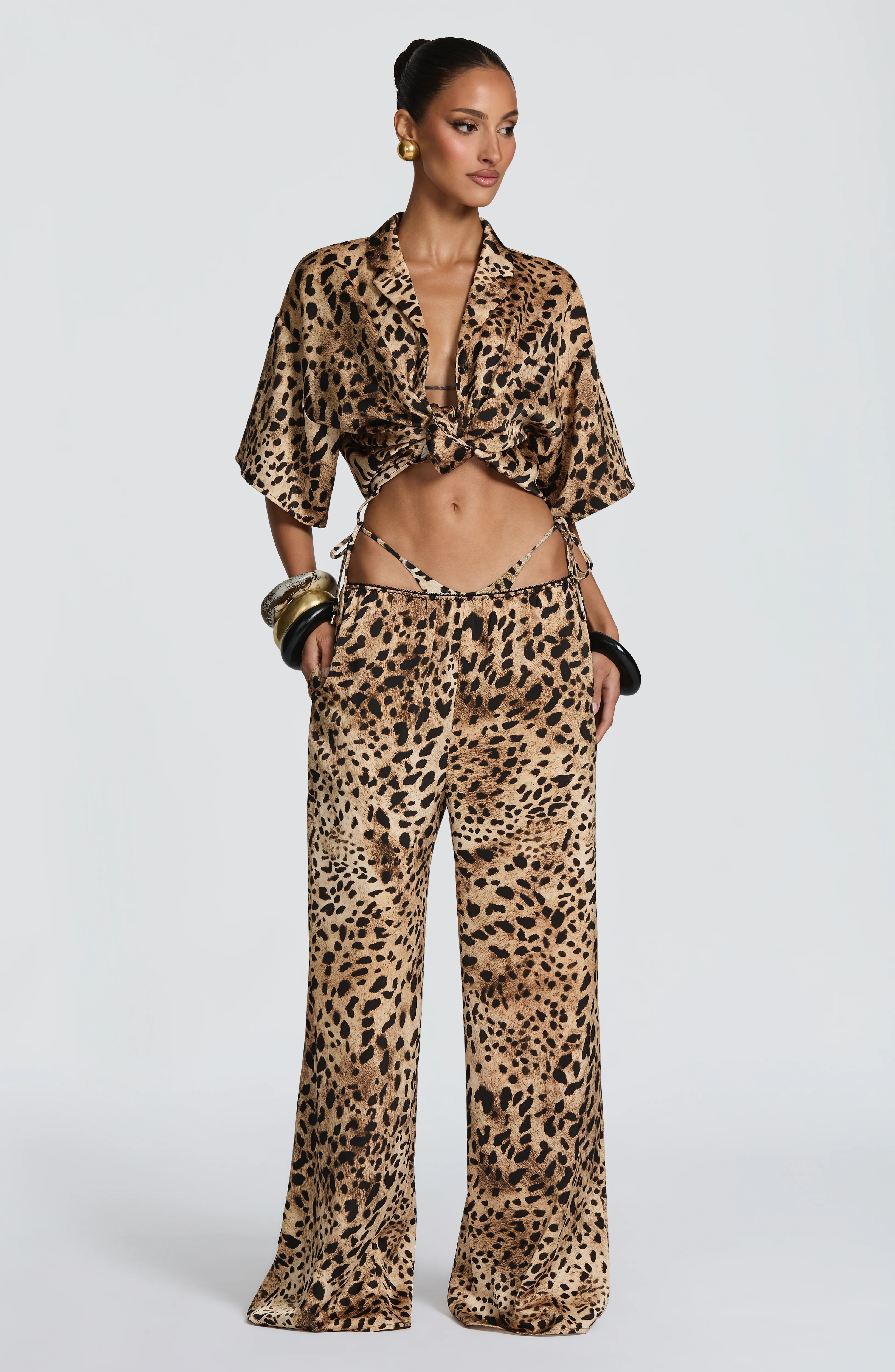 Soleil Shirt - Leopard Print