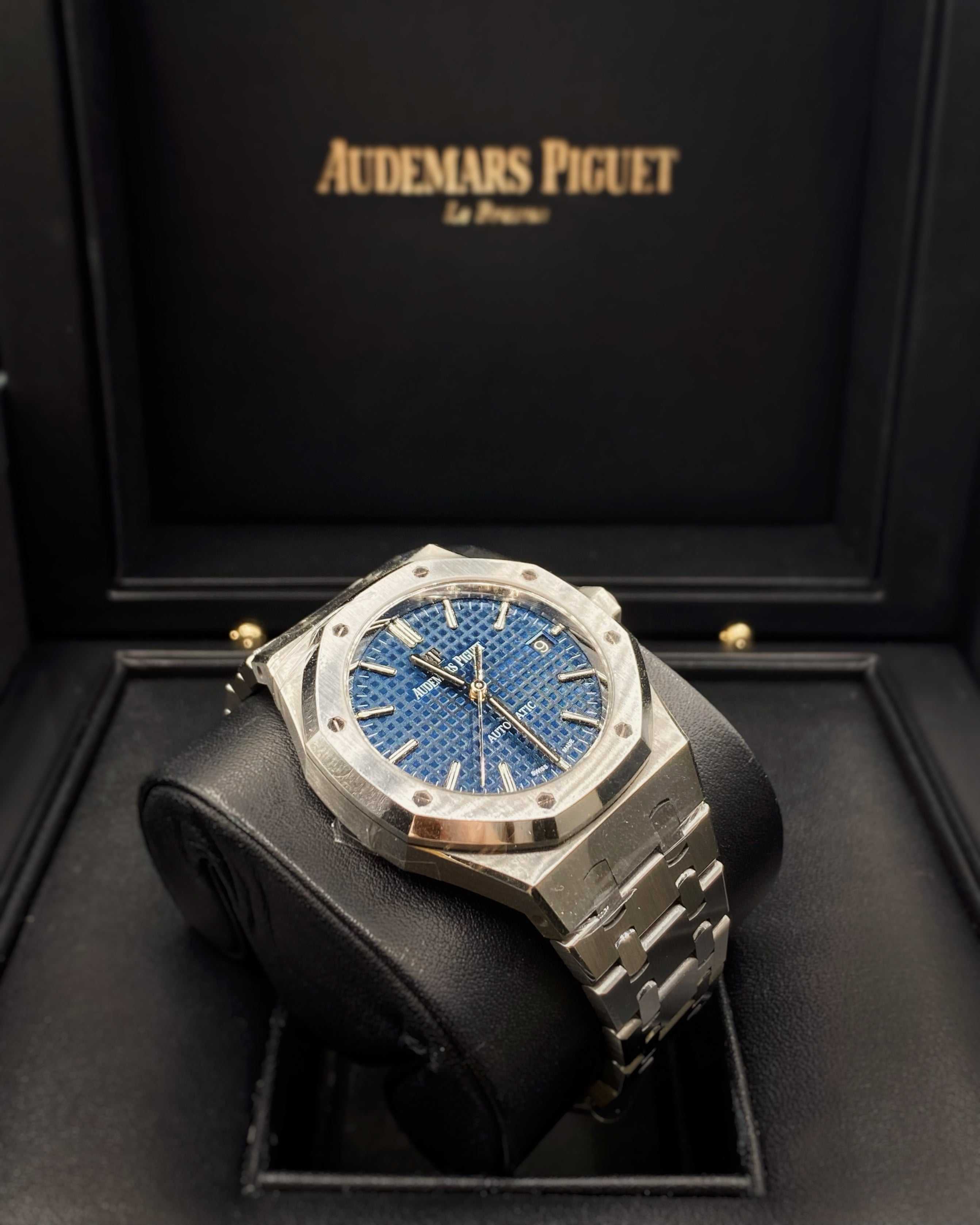 [Super Clone]Audemars Piguet Royal Oak Selfwinding Blue dial, 37mm, Stainless steel, 15450ST.OO.1256ST.03
