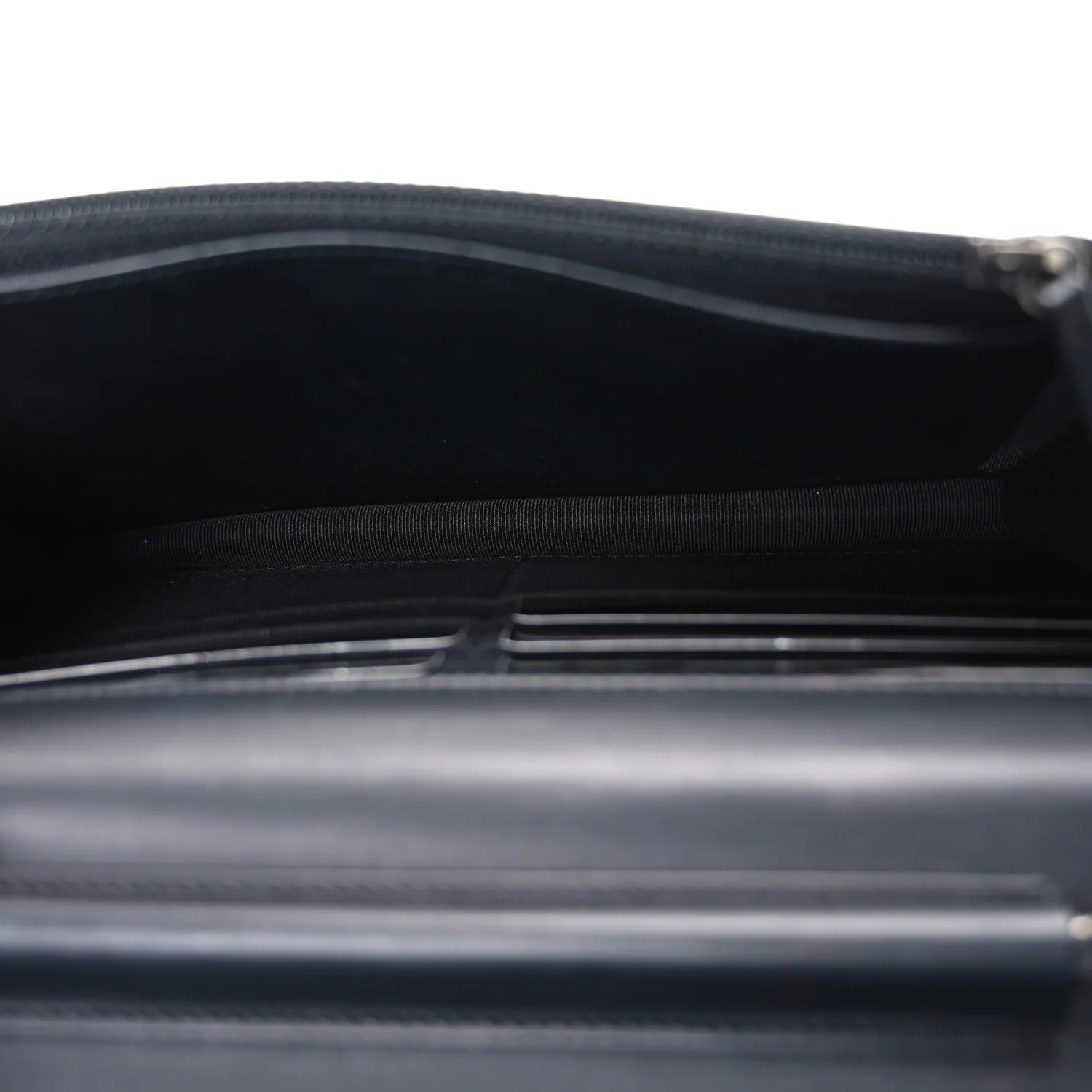 Aged Calfskin Quilted Lucky Charms 2.55 Reissue Wallet On Chain WOC Black
