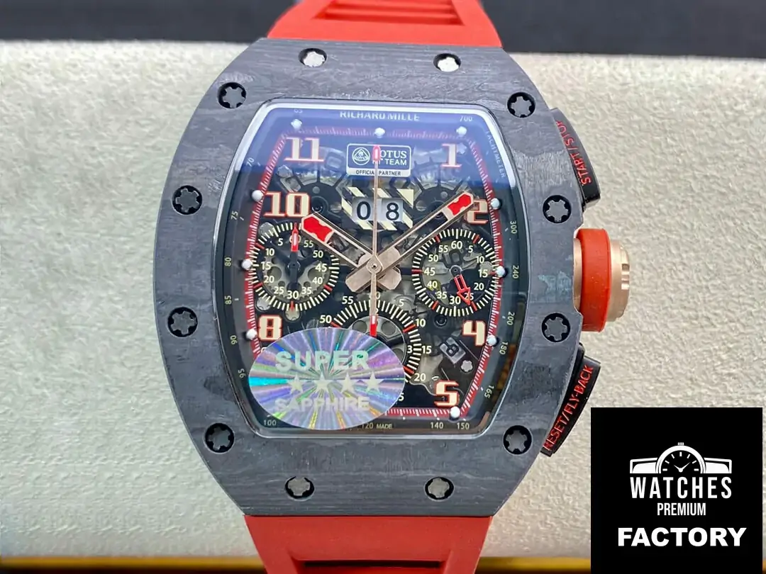 Richard Mille RM011 KV Factory V3 Red Strap