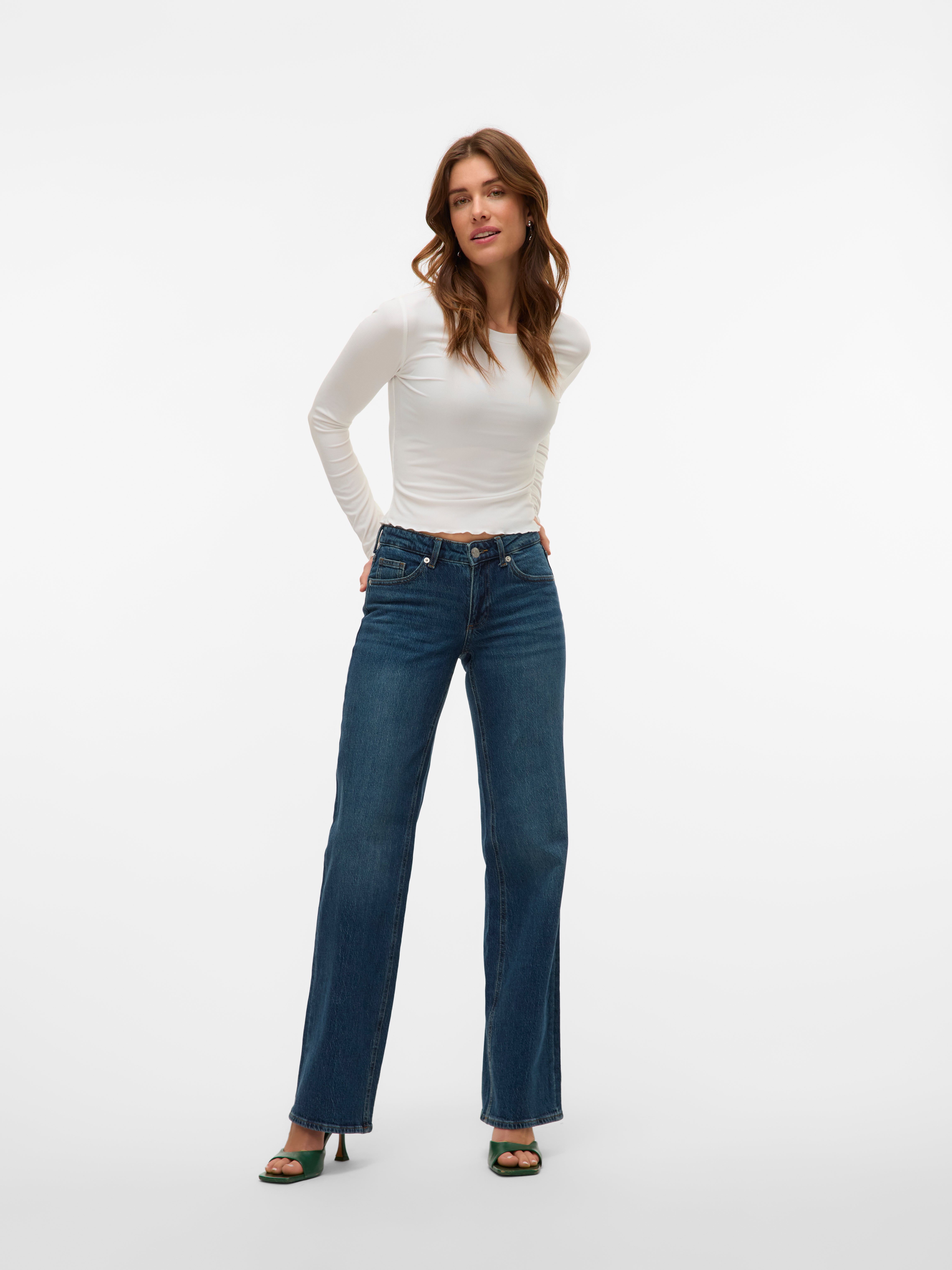 VERO MODA® VMVANESSA Low rise Wide Leg Fit Jeans