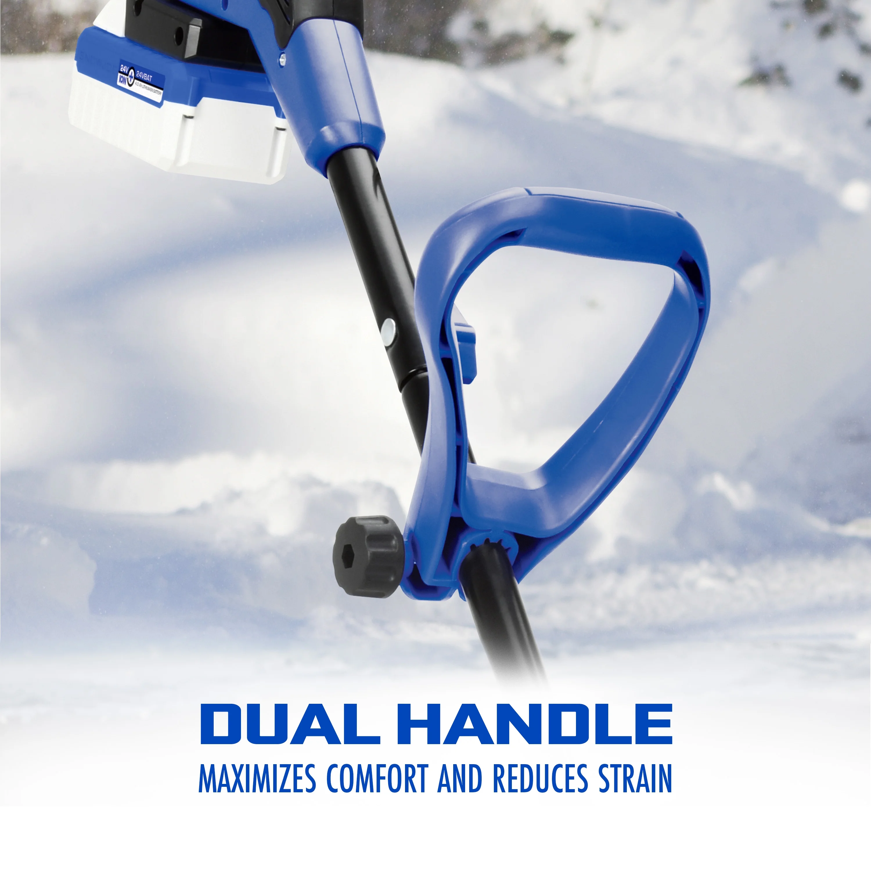 24V Cordless 13-inch Snow Shovel Kit, 4.0-Ah Battery Charger(4 Amps) - Image 6