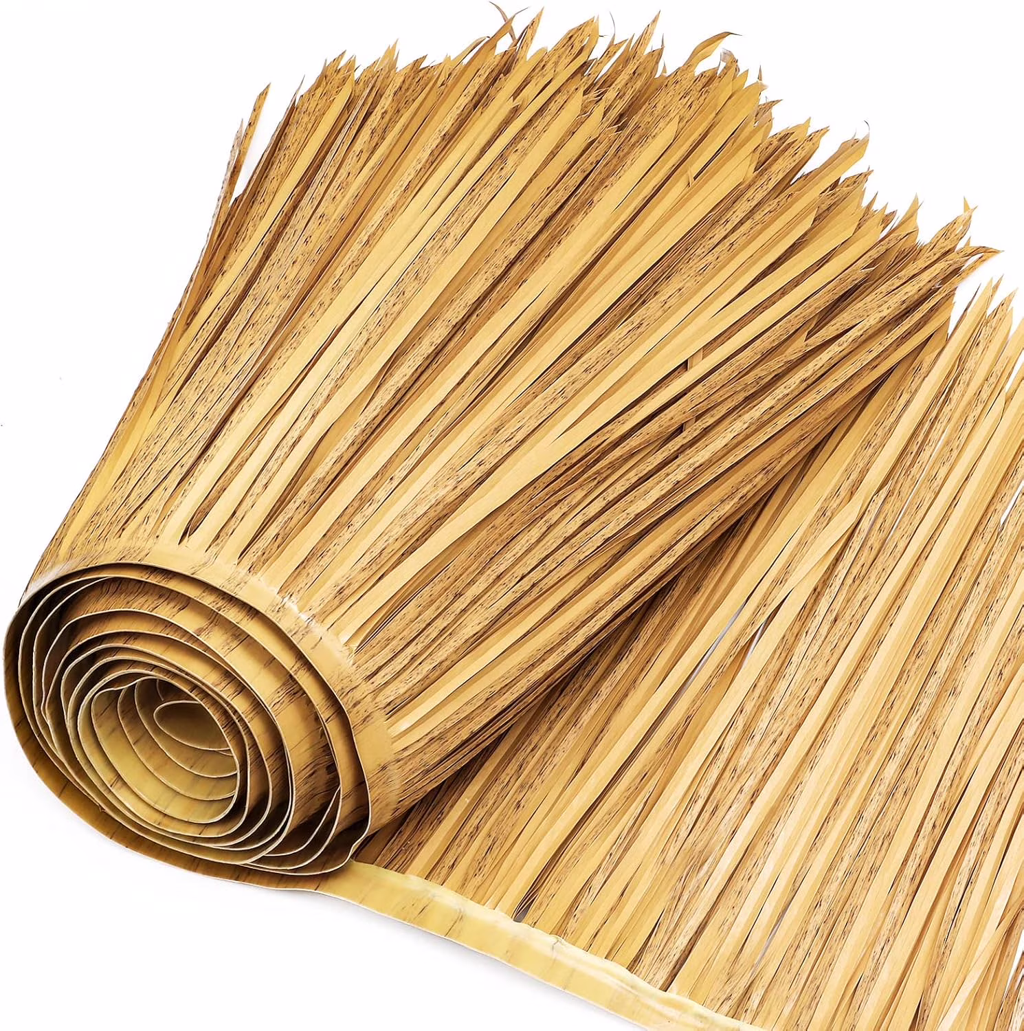Hltser QWVGYUOP 16.5ft x 20in Thatch Roofing Mexican  Hut Grass Skirting Roof Artificial Palm Thatch Rolls  Bar Hut Grass Palapa Roofing for Garden   Fence Party Decoration