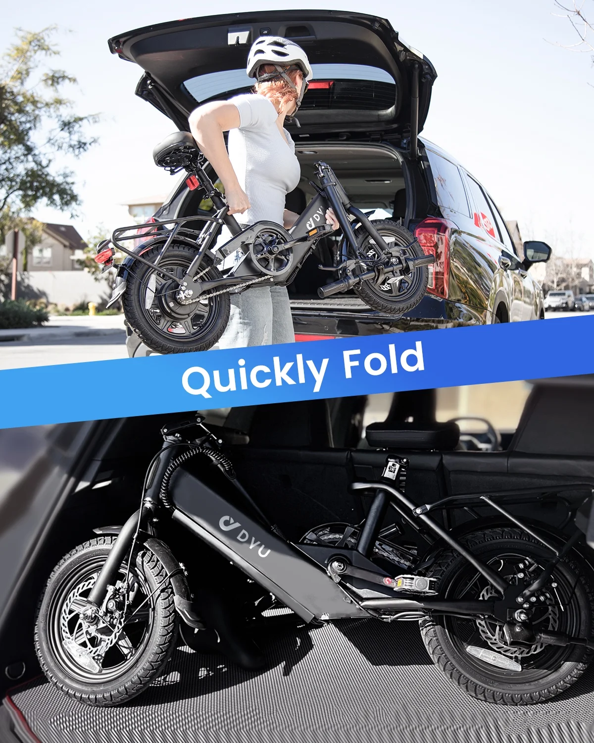 14" Folding Electric Bike for Adults Teens, 500W Peak Motor 36V/7.8AH Battery, Commuter City Ebike, UL2849 - Image 8