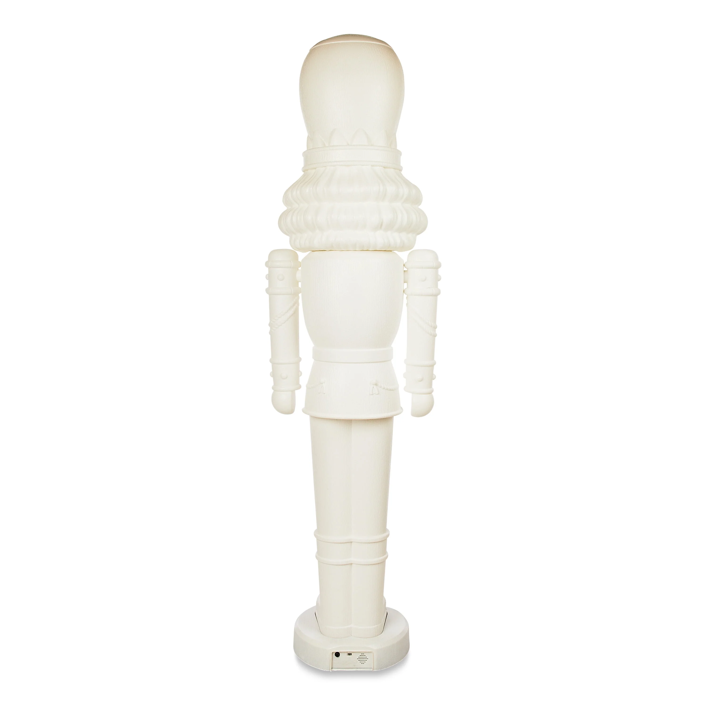 Casse-Noisette blanc animé 2025, moule à souffler, 190 cm (75 po), 1,9 m (6,25 pi), par Holiday Time