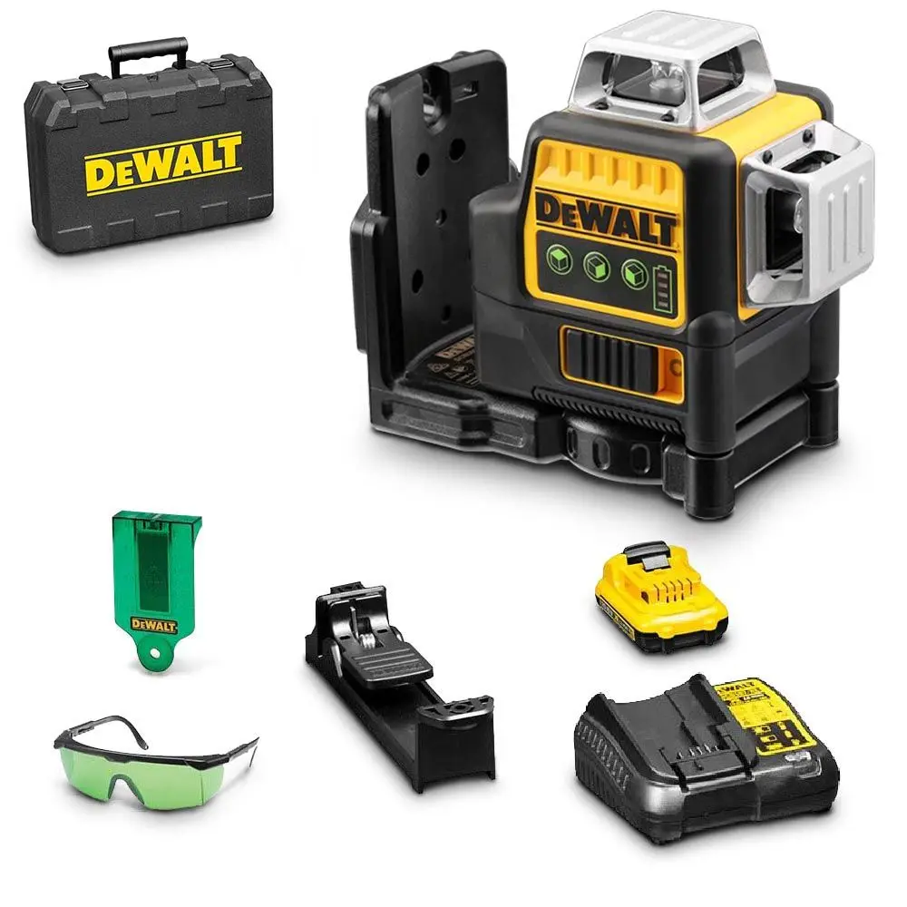 Niveau laser multiligne 3 lignes 360° DEWALT, kit vert DCE089D1G-XE