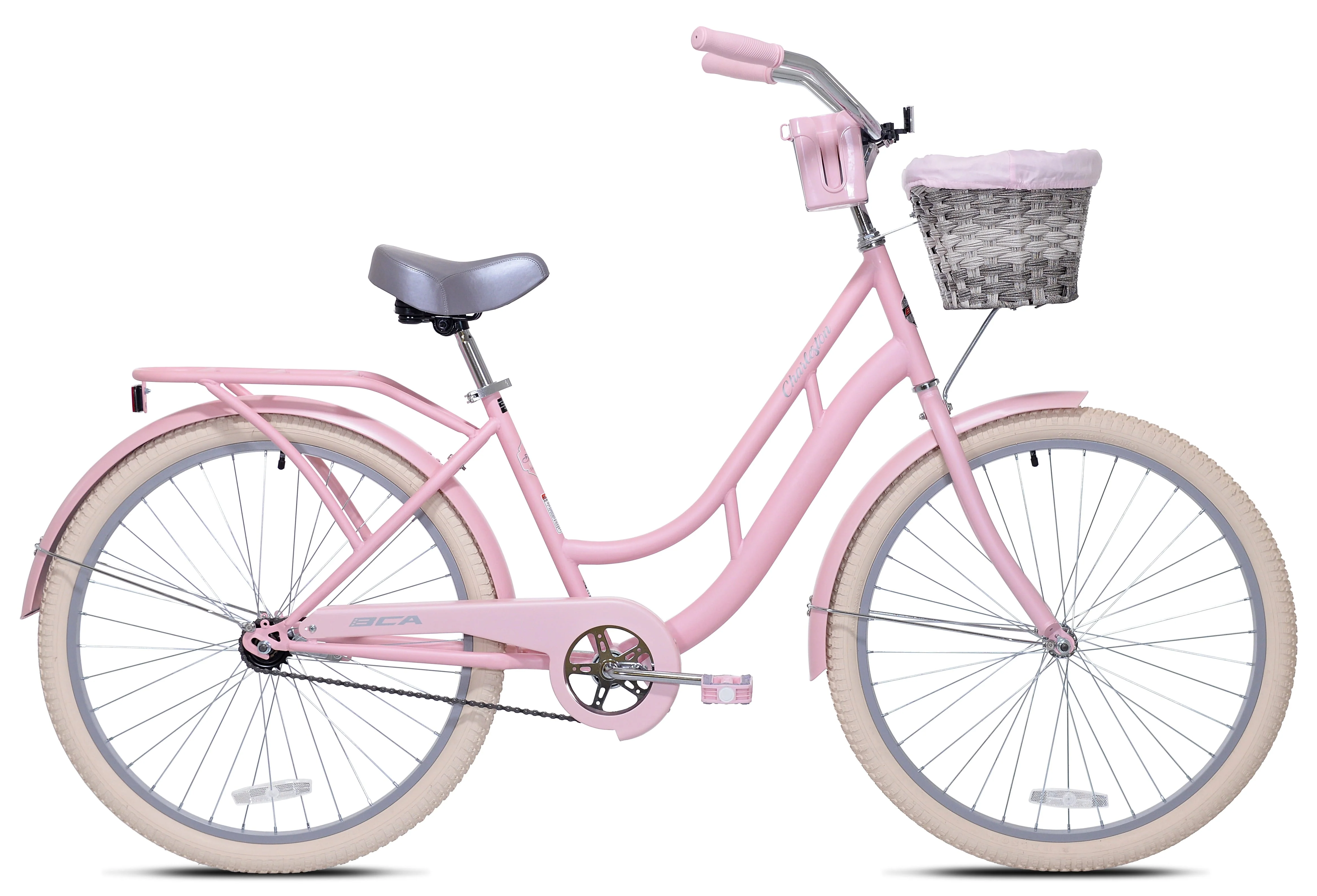 BCA 26 In. Charleston Adult Female Cruiser Bike, Pink