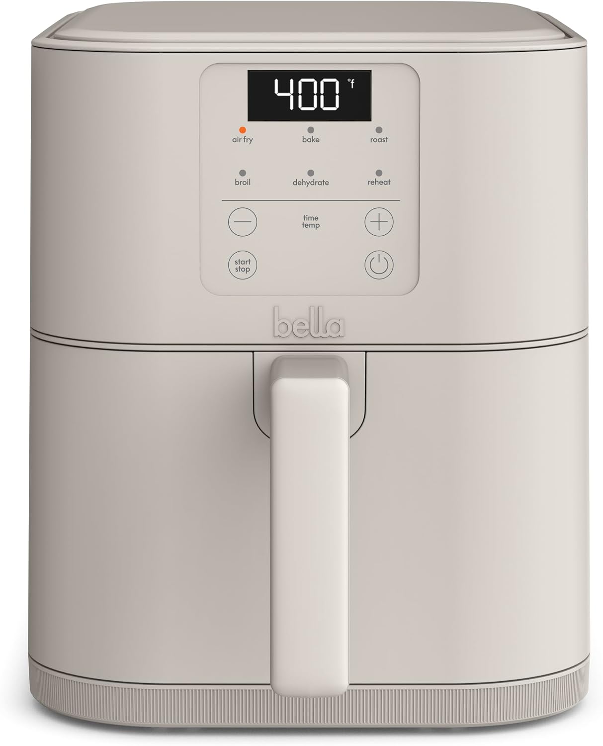 bella Fits-Anywhere™ 6qt Slim Air Fryer, Non-Toxic Coating, Oatmilk