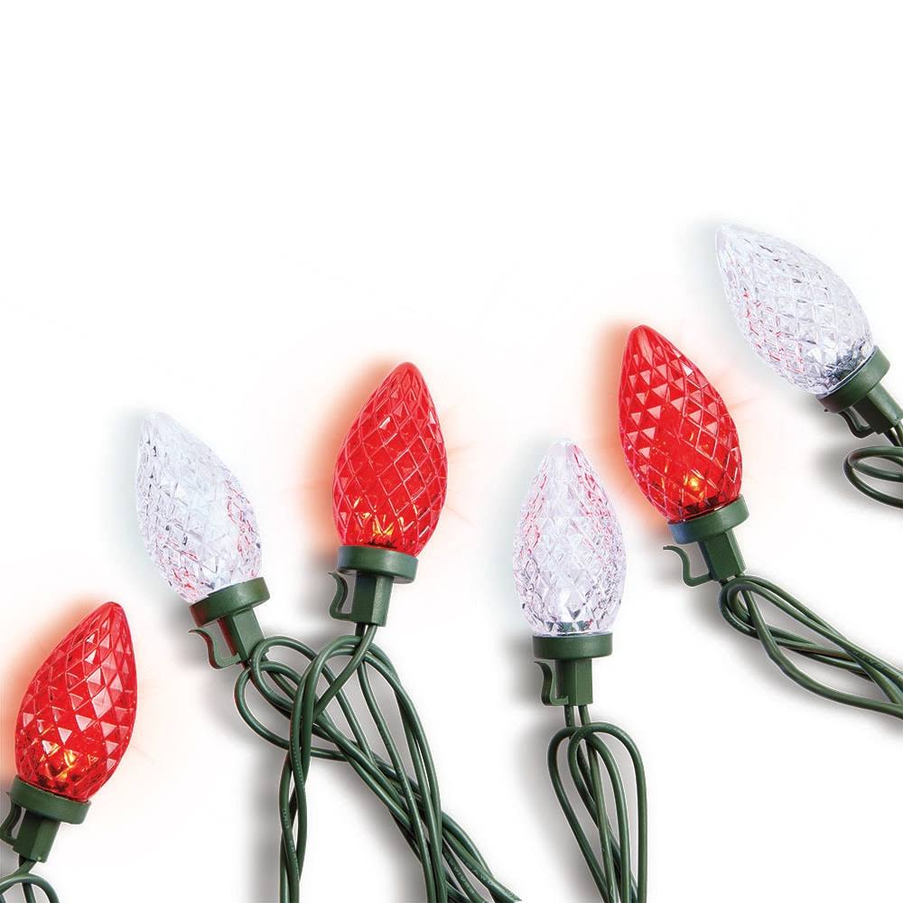Holiday Living 25-Count 12-ft Red/White LED Plug-In Christmas String Lights | ES76-981L