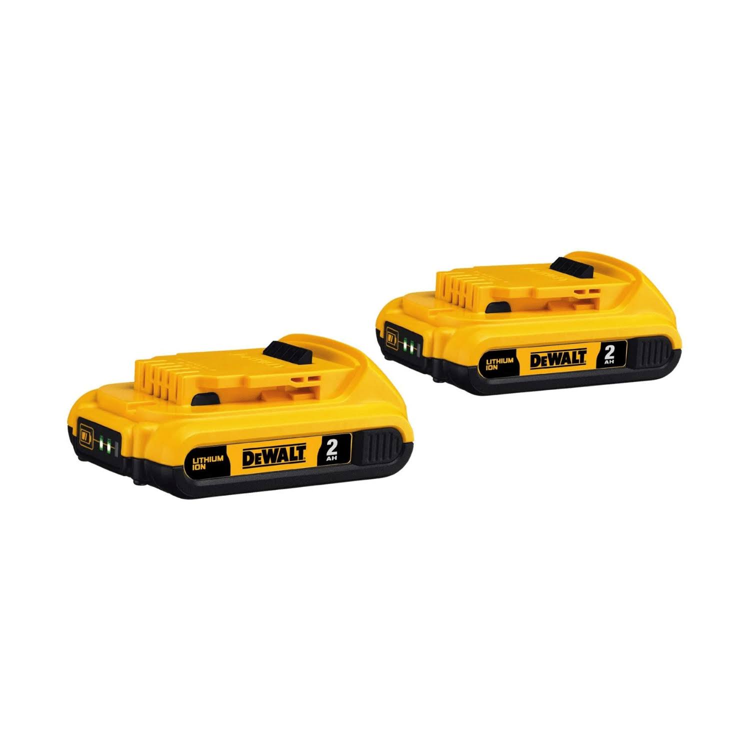 DeWalt 20V Max Battery, Compact 2.0Ah Double Pack (dcb203-2)
