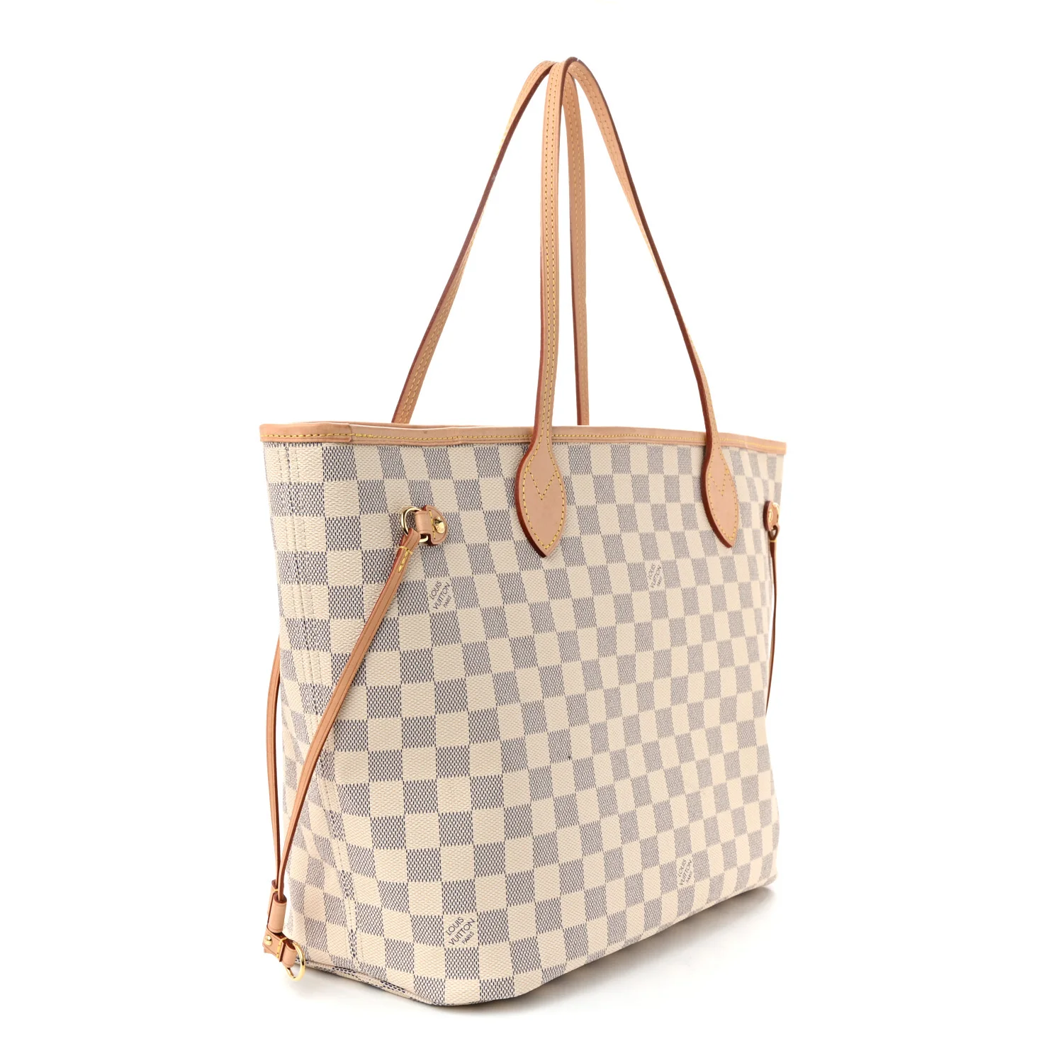 Damier Azur Neo Neverfull MM Rose Ballerine