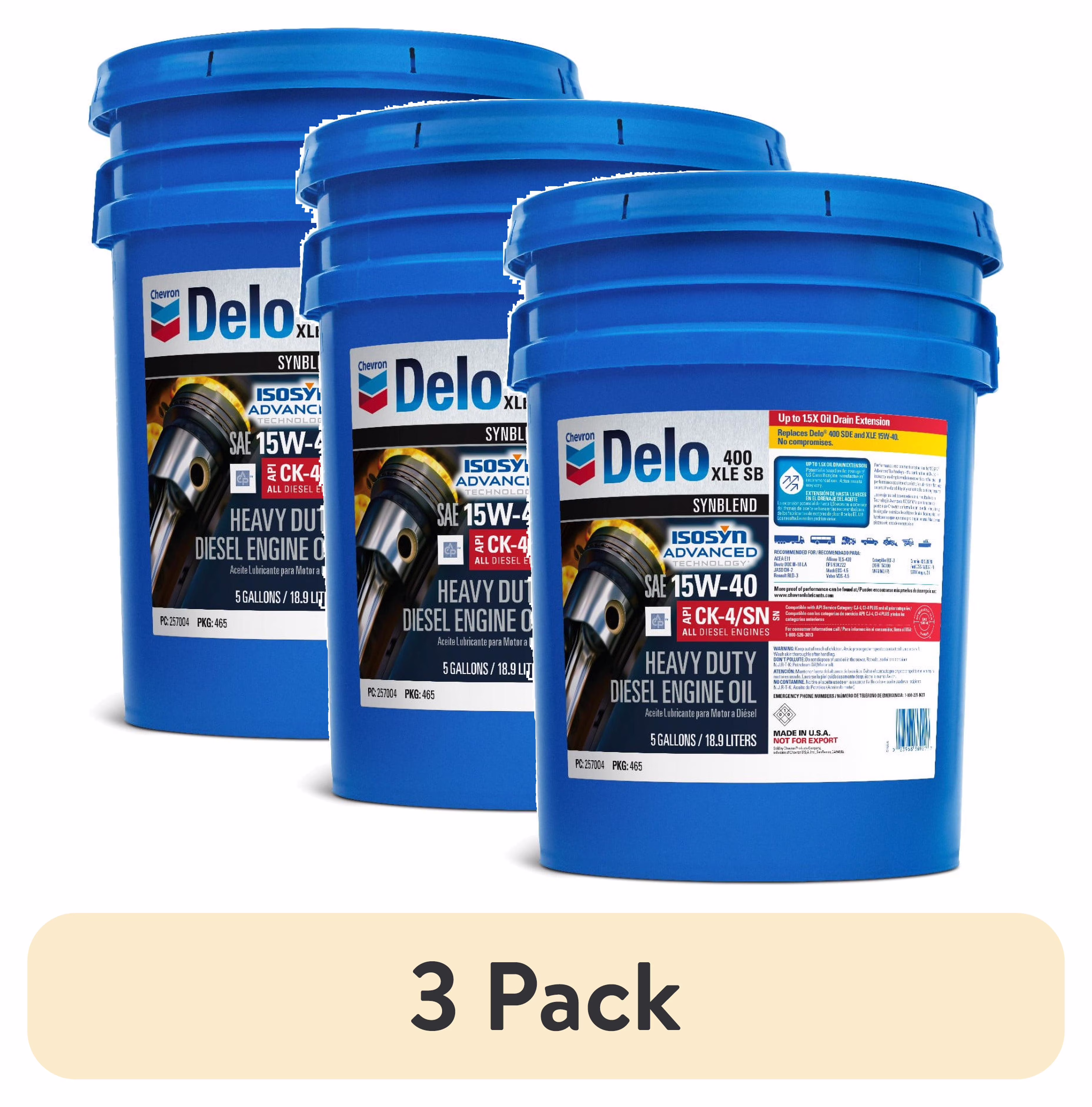 Delo 400 XLE SB Synthetic Blend SAE 15W-40 Heavy-Duty Diesel Motor Oil 5 Gallon(Single) - Image 10
