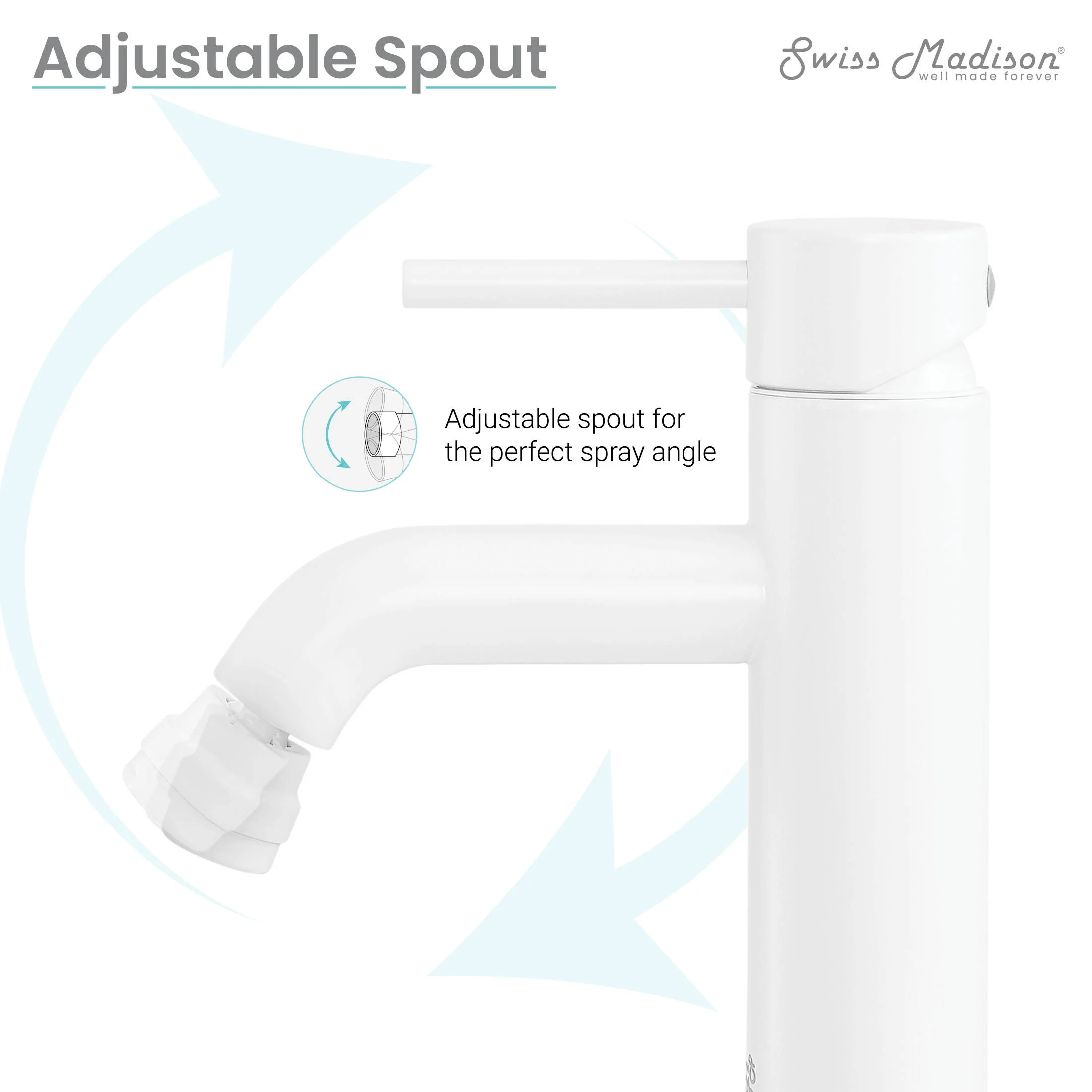 Ivy Bidet Faucet in Matte White