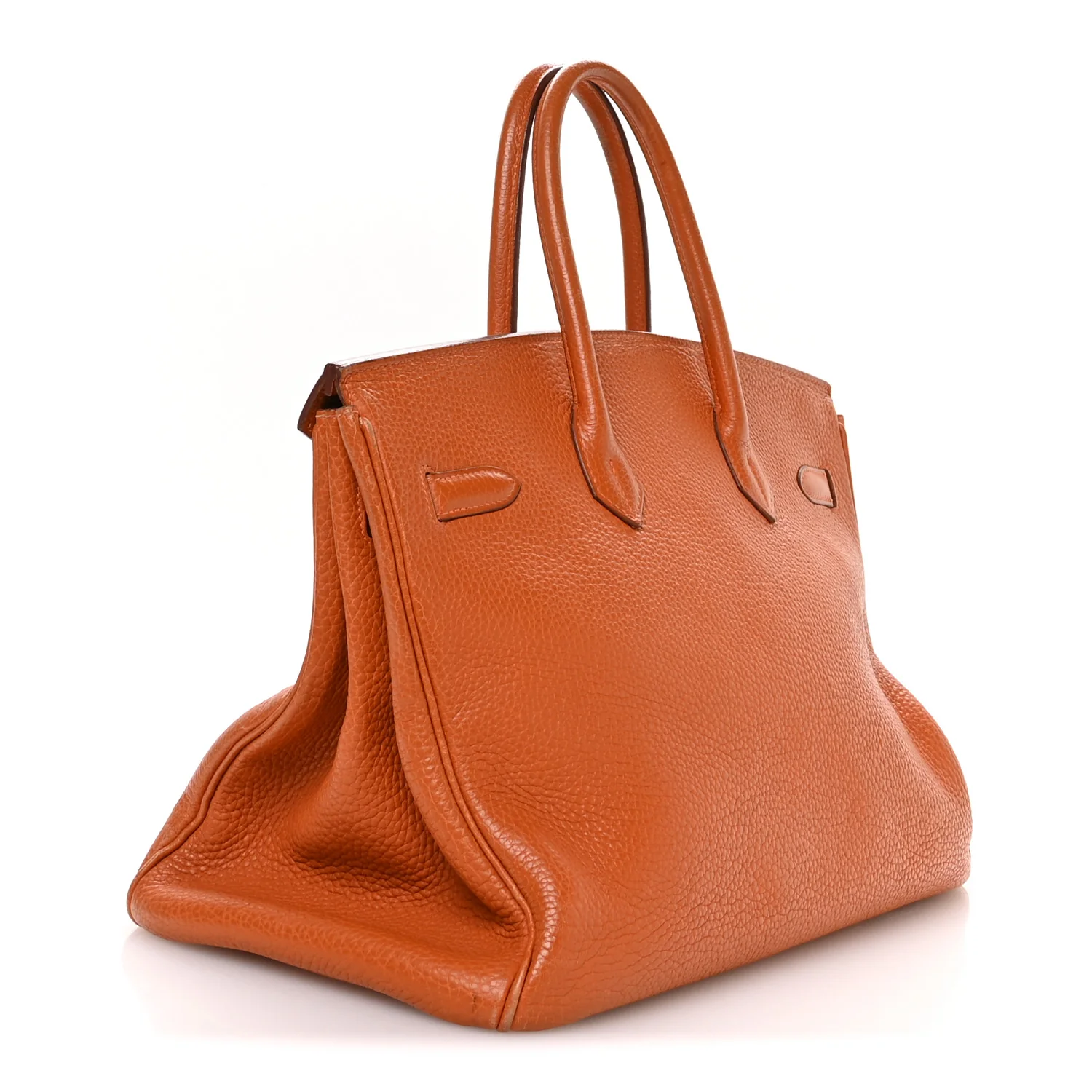 Taurillon Clemence Birkin 35 Orange