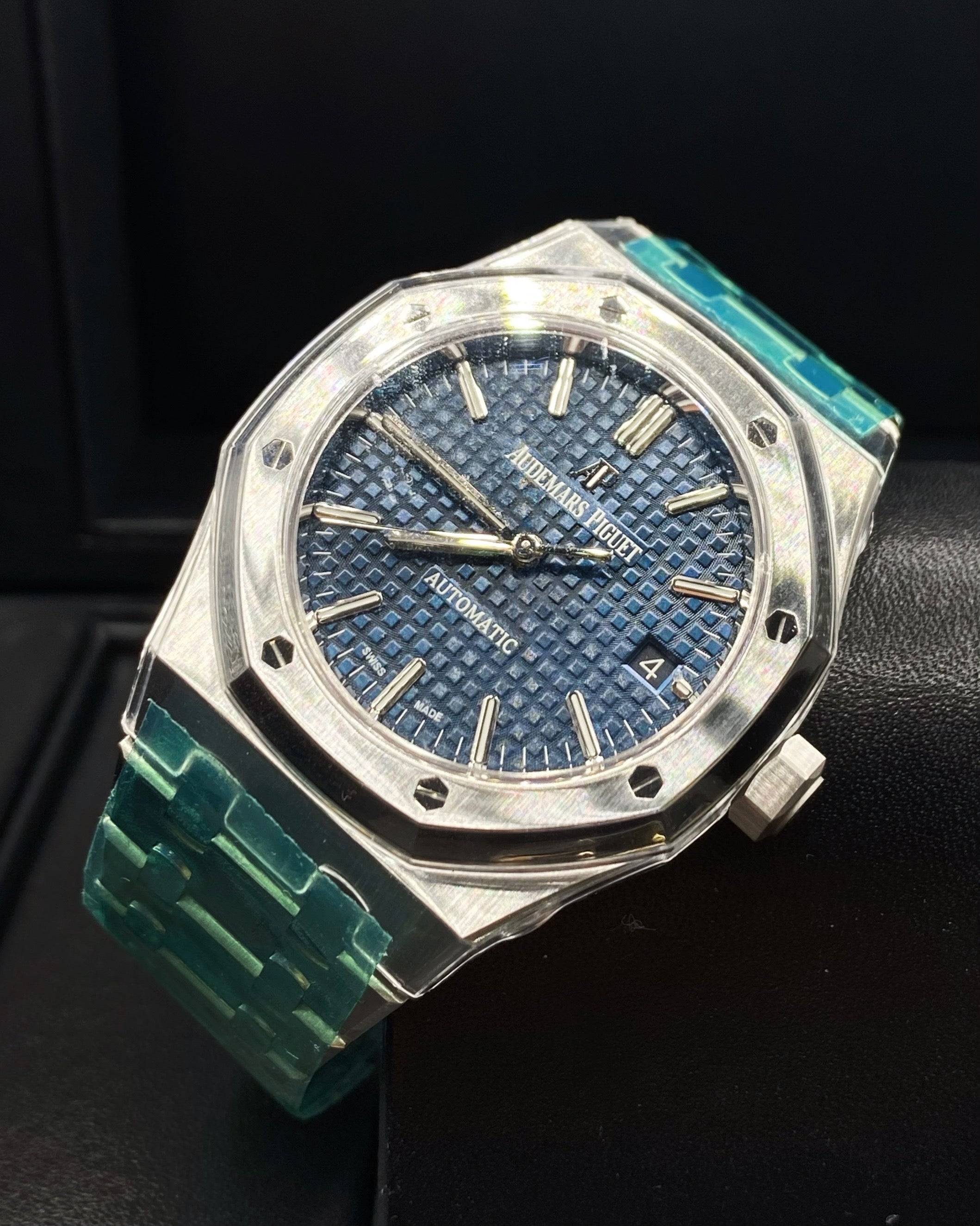 [Super Clone]Audemars Piguet Royal Oak Selfwinding Blue dial, 37mm, Stainless steel, 15450ST.OO.1256ST.03