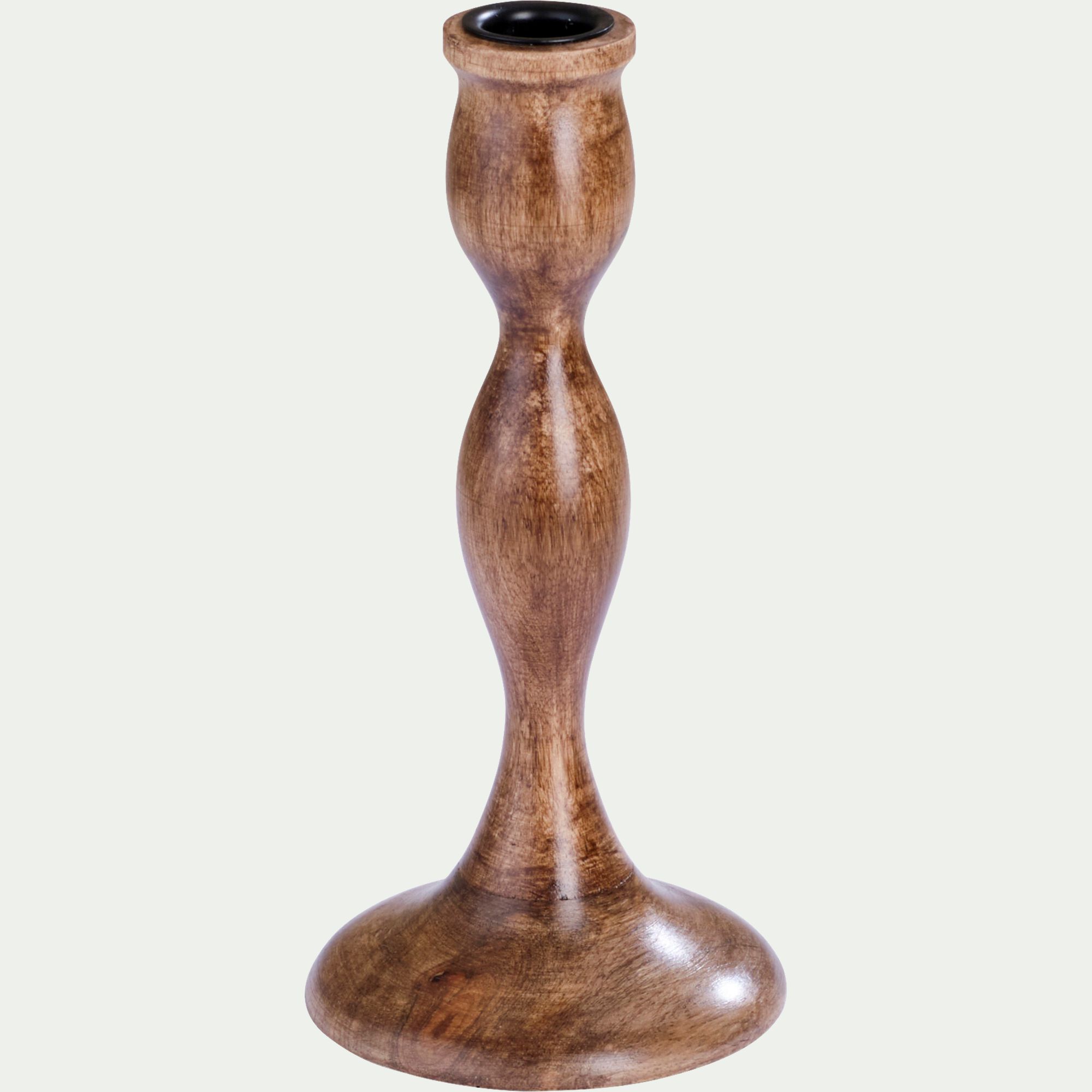 SANTINO - Chandelier en bois de manguier D10xH21,5cm - bois foncé