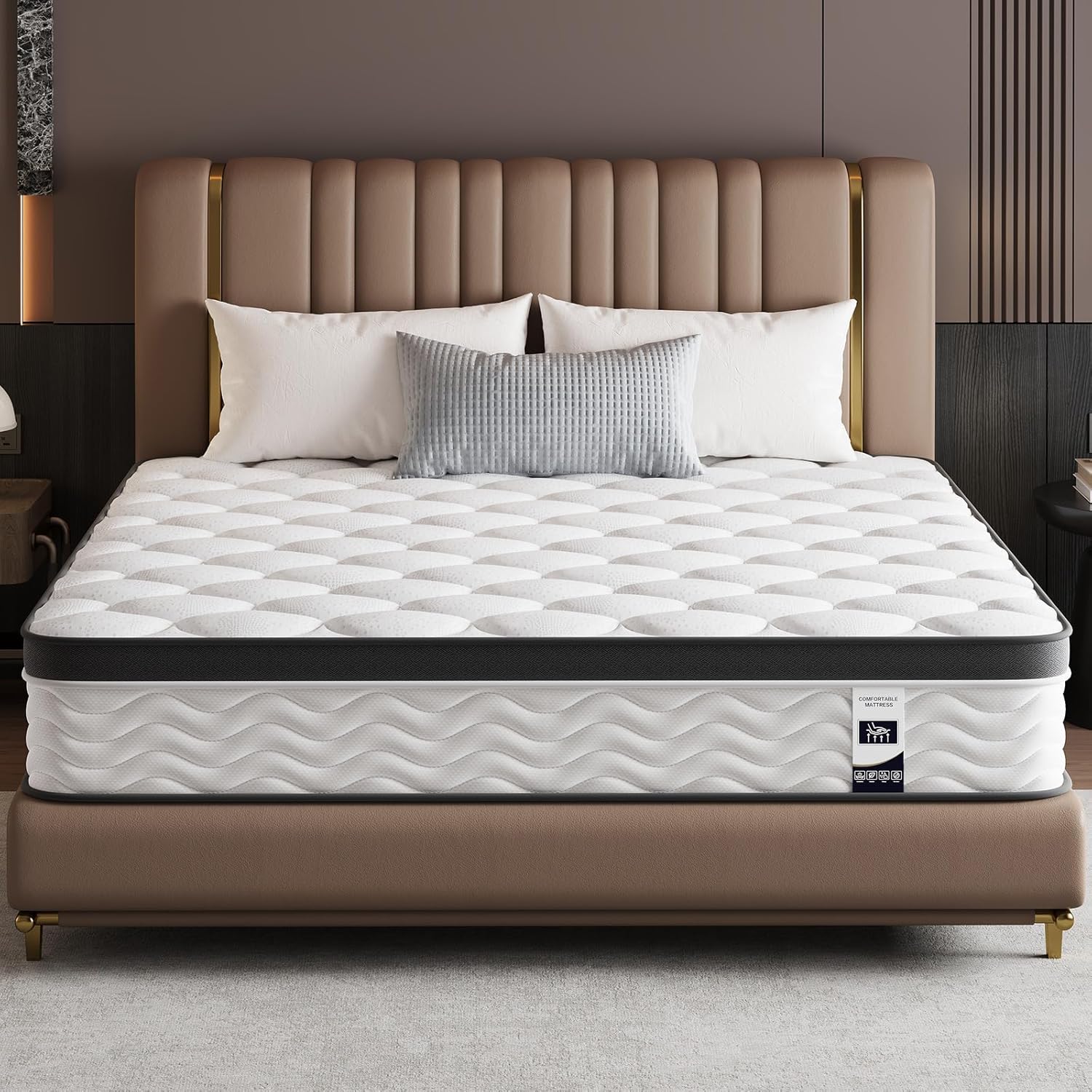 Queen Mattress,14 Inch Queen Size Mattresses in a Box, Memory Foam Mattress for Pressure Relief & Cool Sleep,CertiPUR-US Certified,Safe Foams & Fabric,Non-Fiberglass,Medium Firm,80