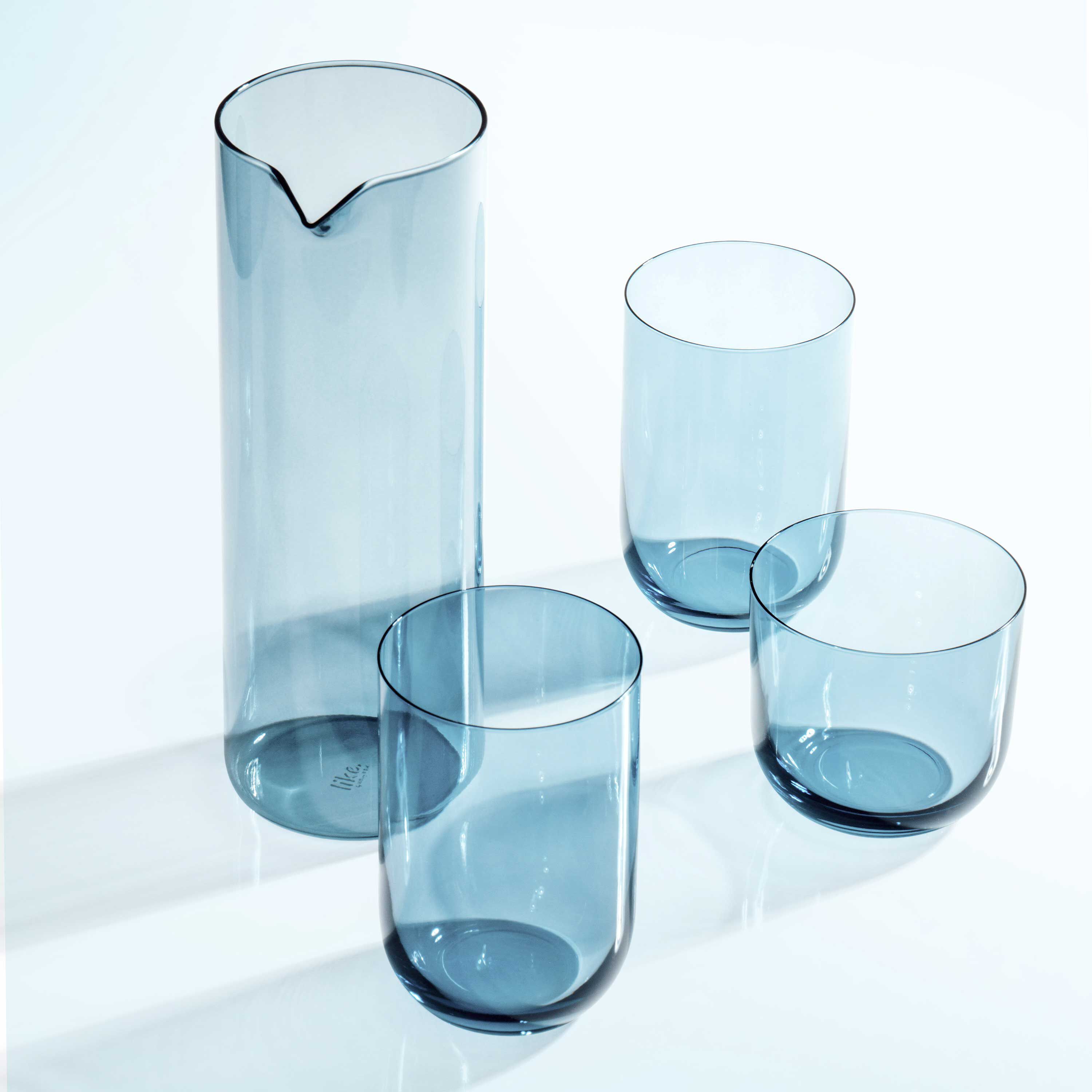 Like Glass Glass carafe - Blue, 33.9 oz, borosilicate glass