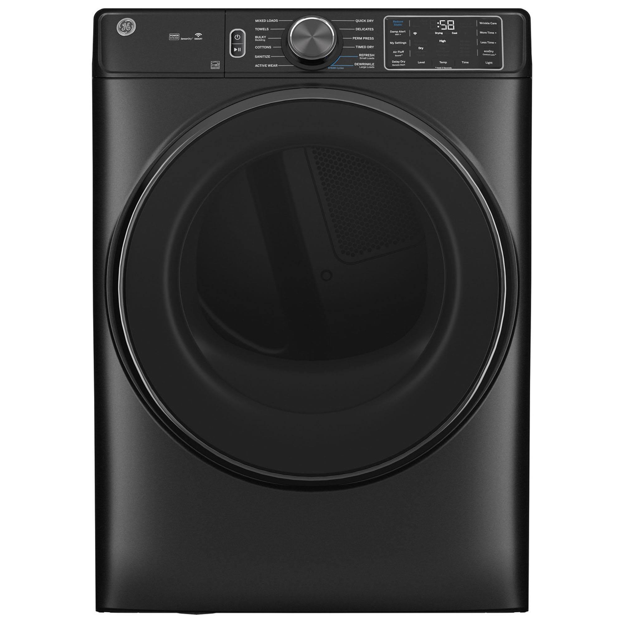 GE GFD65GSPVDS 7.8 Cu. ft. Capacity Smart Front Load Gas Dryer with Steam and Sanitize