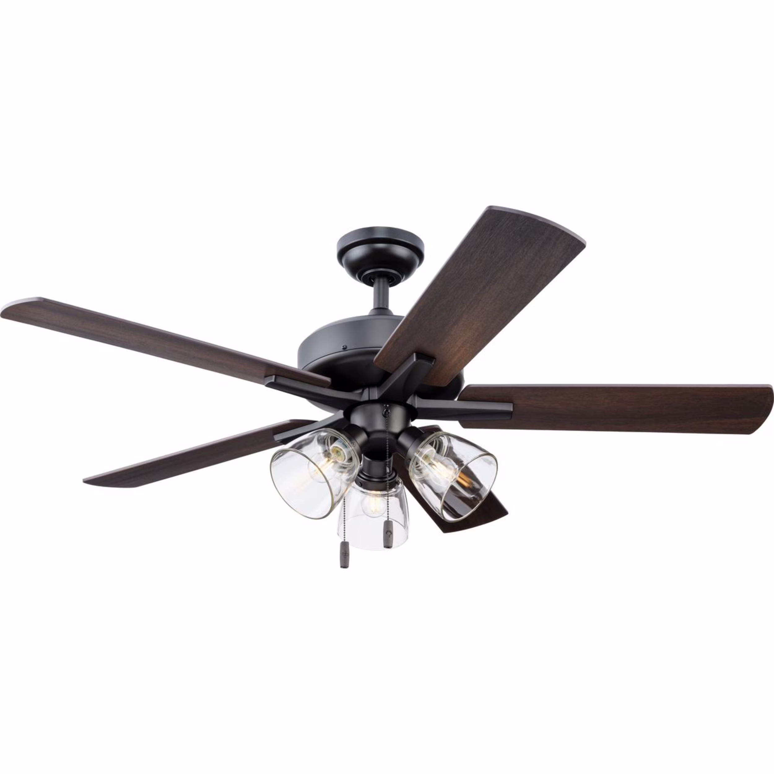 Better Homes & Gardens 52 Bronze Transitional Ceiling Fan, 5 Reversible Blades, 3 LED Bulbs Included