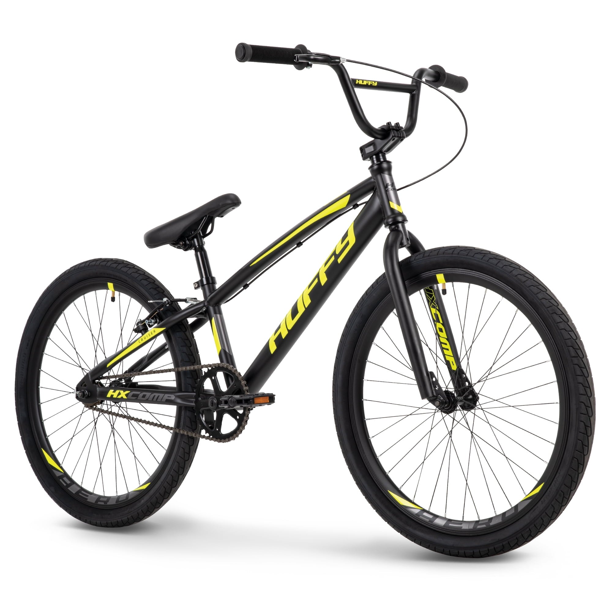HX Cruiser 24-inch BMX Bike for Boys. Black/Yellow