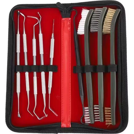 Ensemble de brosses de nettoyage pour tuyaux, kit de nettoyage pour armes à feu, brosse pour voiture, brosse double tête en nylon, ensemble de crochets pour brosses à tuyaux (en stock). — vue 1