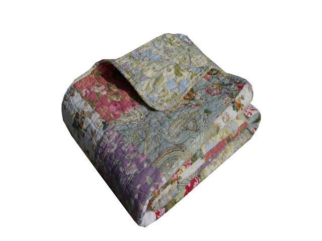Greenland Home Blooming Prairie Quilted Throw Blanket