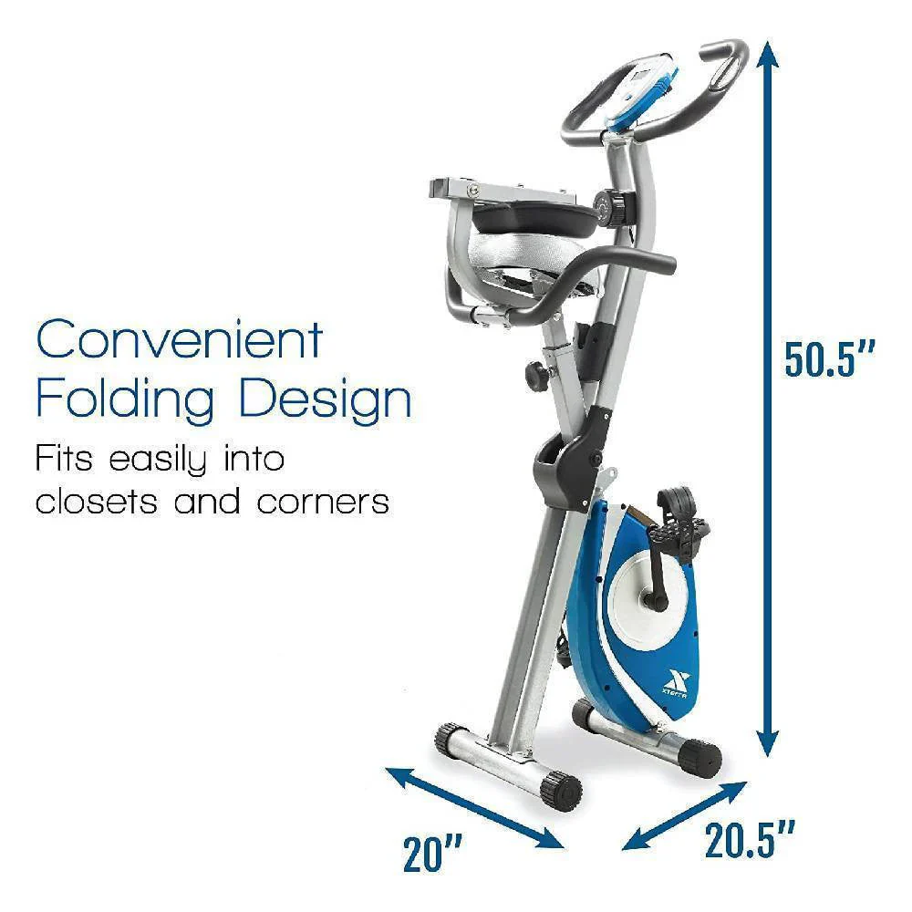 Vélo d'exercice pliable FB350, argent
