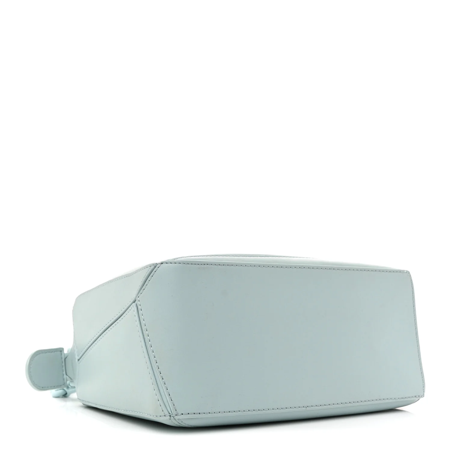 Grained Calfskin Small Puzzle Bag Aquamarine