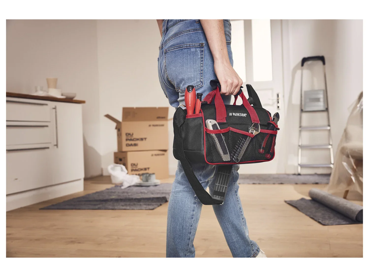 PARKSIDE Set d'outils avec sac, 23 pices