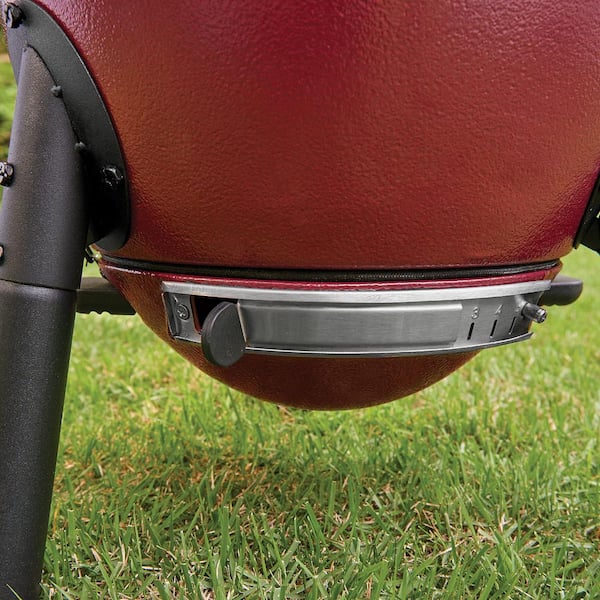 Akorn Jr 14 in Portable Kamado Charcoal Grill in Red Image 6