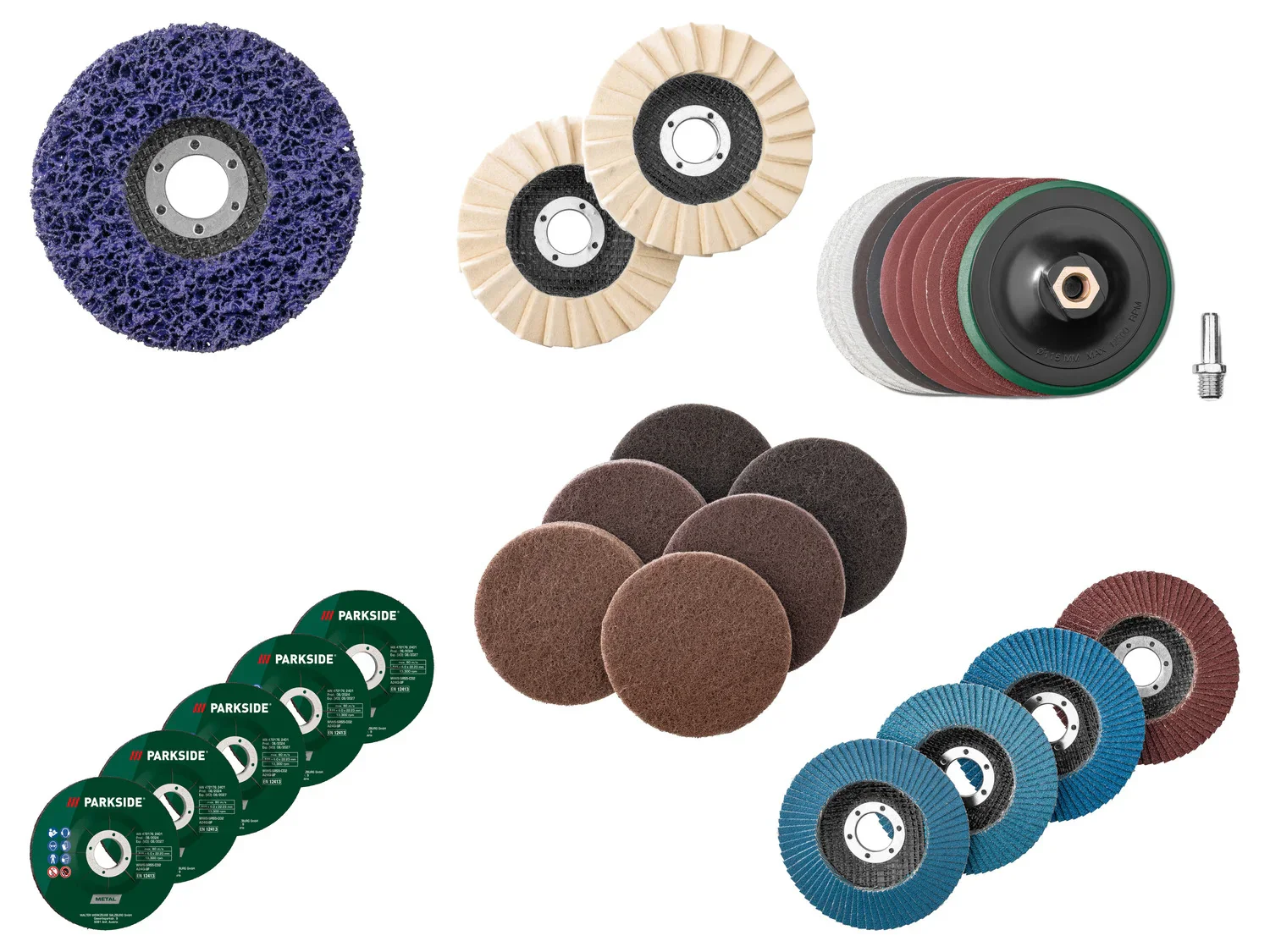 PARKSIDE Accessoires pour meuleuses d'angle 115 mm