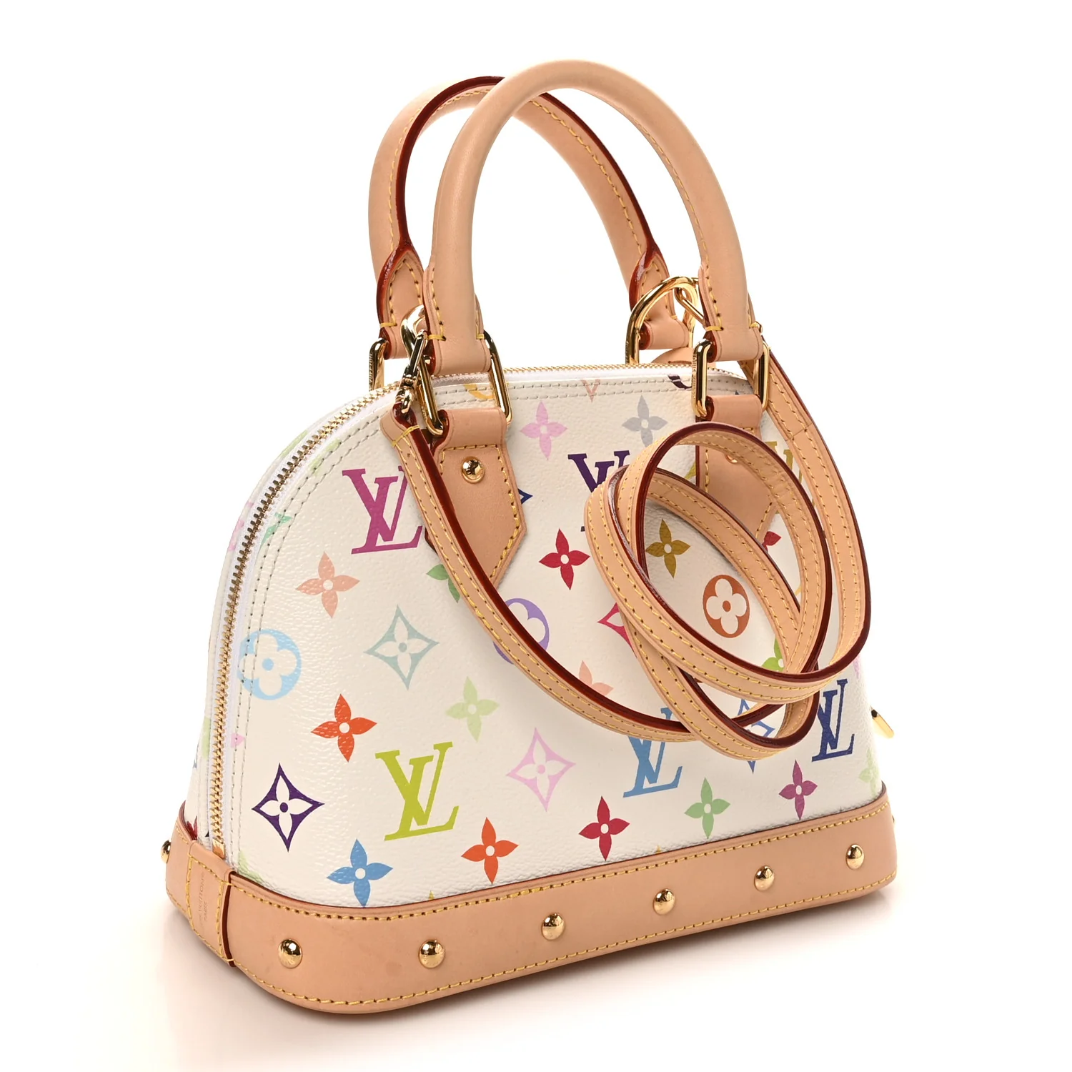 LV x TM Monogram Multicolor Alma BB White