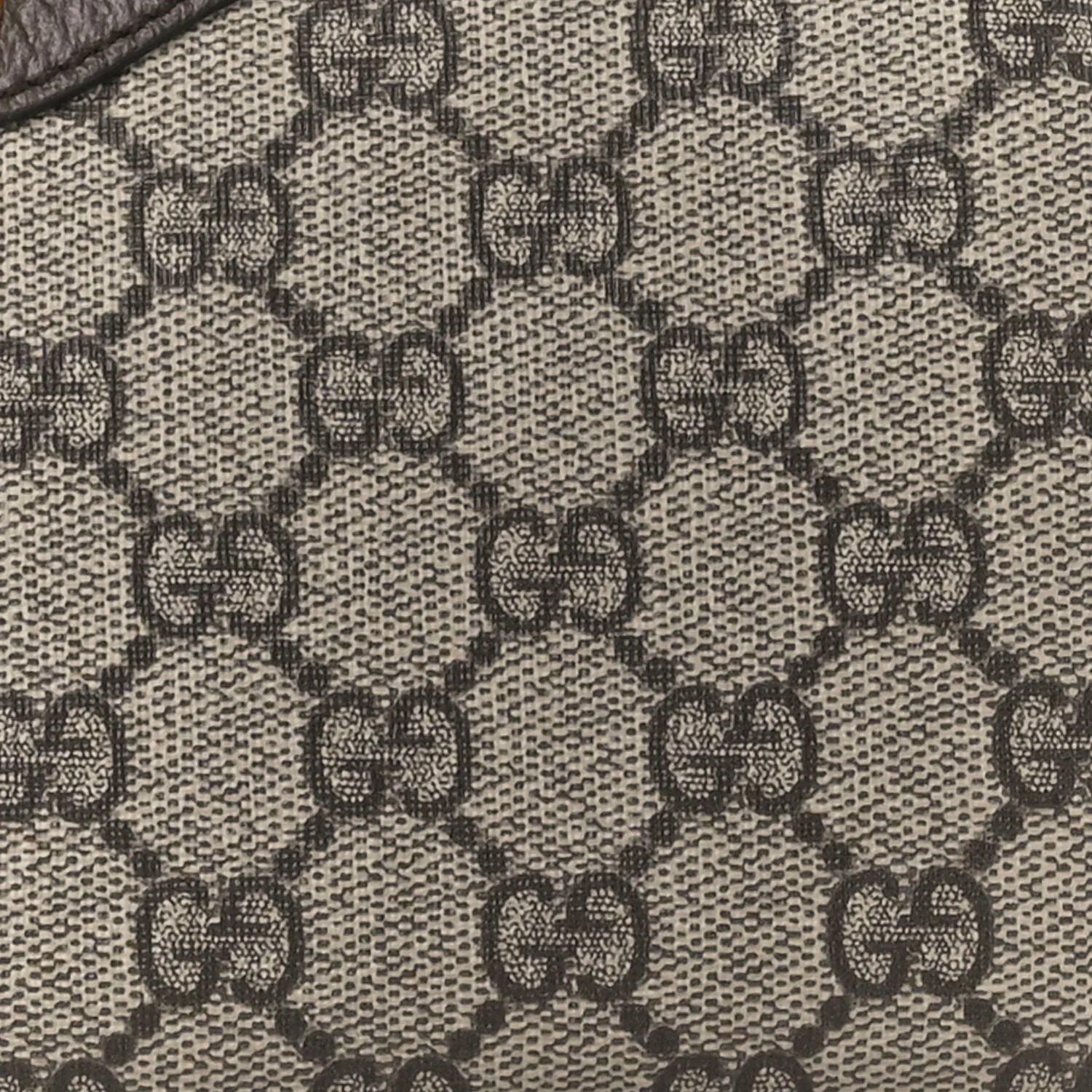 GG Supreme Monogram Textured Dollar Calfskin Web Small Ophidia GG Handbag Beige Ebony New Acero