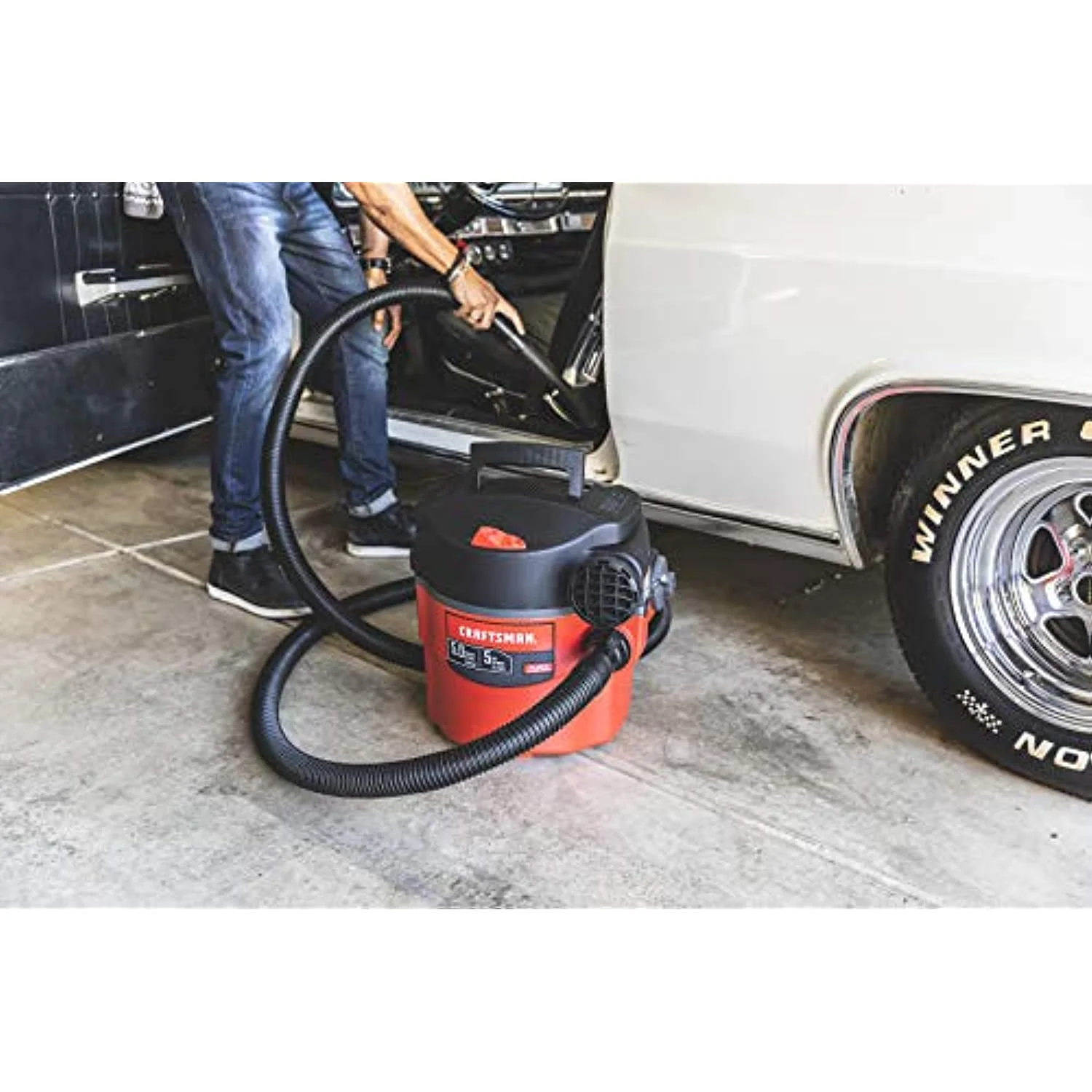 5 gal. Corded Wet/Dry Vacuum 5 hp 5 amps 120 volts Red 25 lb. 1 pc. - Image 6