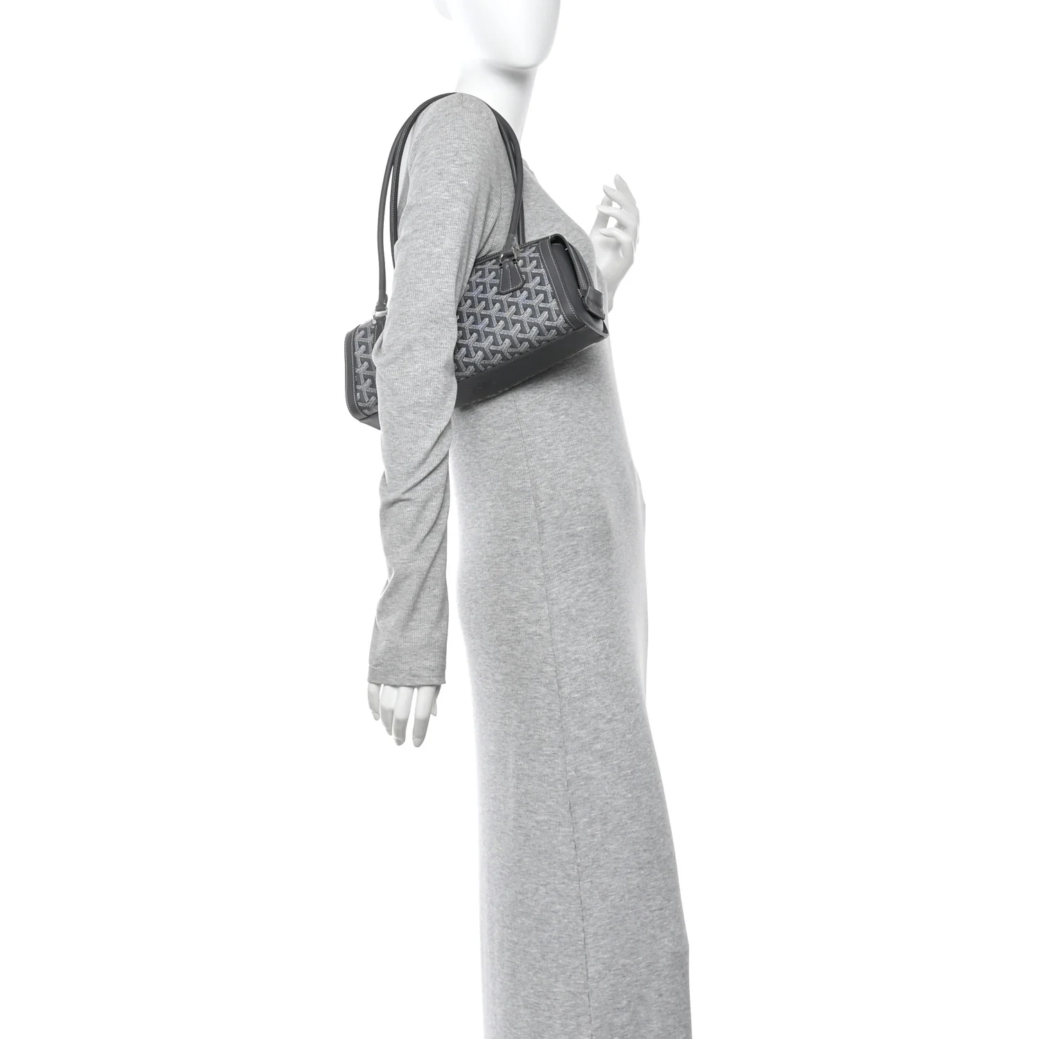 Goyardine Bonbonniere Bag Grey