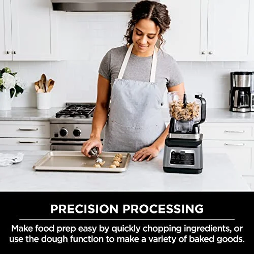 BN801 Professional Plus Kitchen System, 1400 WP, 5 Functions for Smoothies, Chopping, Dough More with Auto IQ, 72 oz * Blender Pitcher, 64 oz Processor Bowl, (2) 24 oz To Go Cups, Grey Image 3
