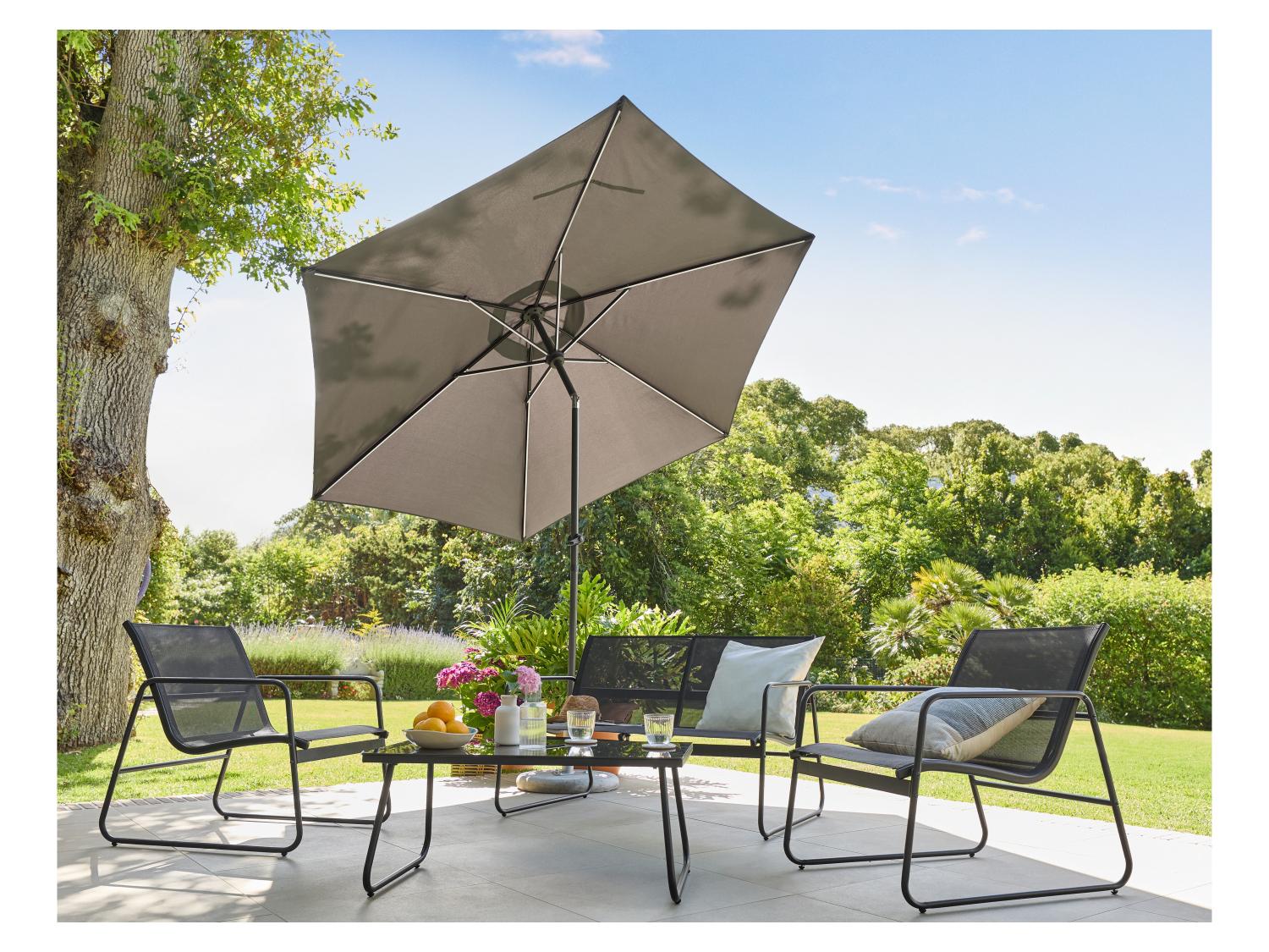 LIVARNO Parasol avec clairage solaire LED