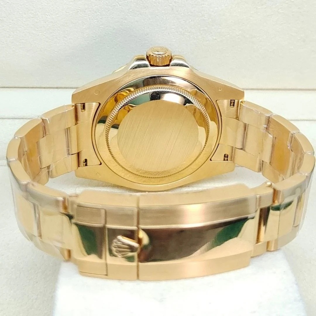 [Super Clone]Rolex 40mm GMT Master II Yellow Gold Green Dial - 116718gso